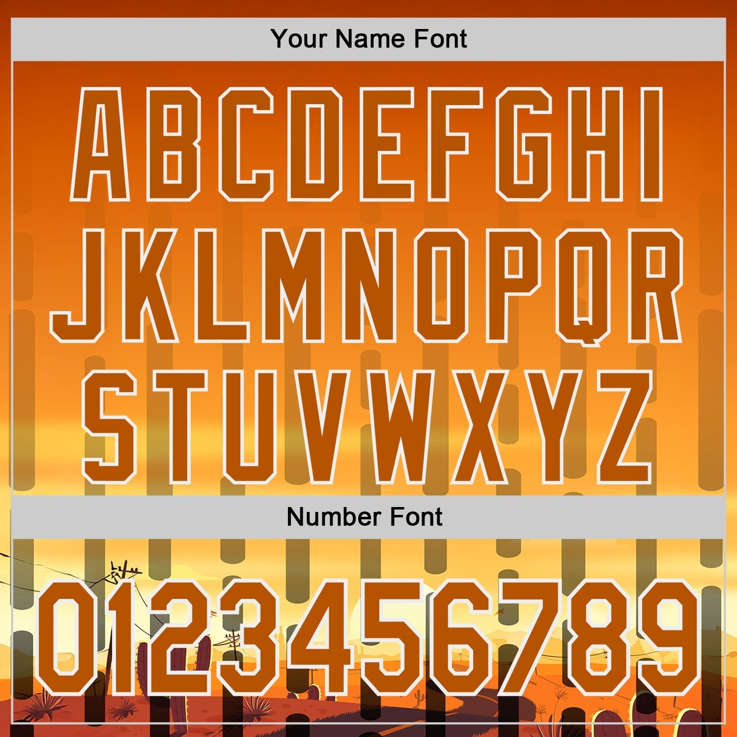 Custom Texas Orange Yellow Black-White Texas Sunset Southwest Landscape City Edition Authentic Baseball Jersey baseball jersey product view 5