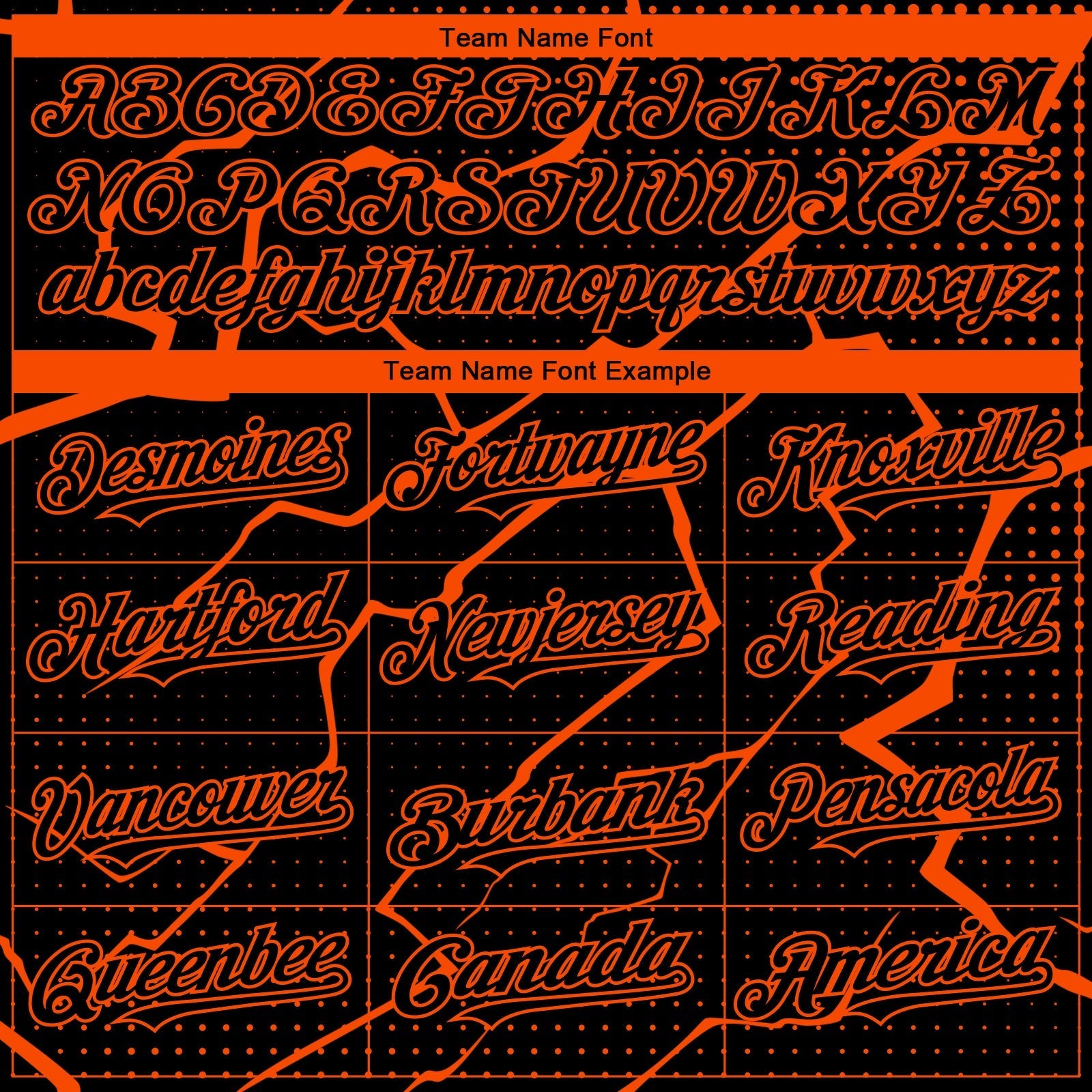 Custom Black Orange Lightning Polka Dot Authentic Baseball Jersey baseball jersey product view 4