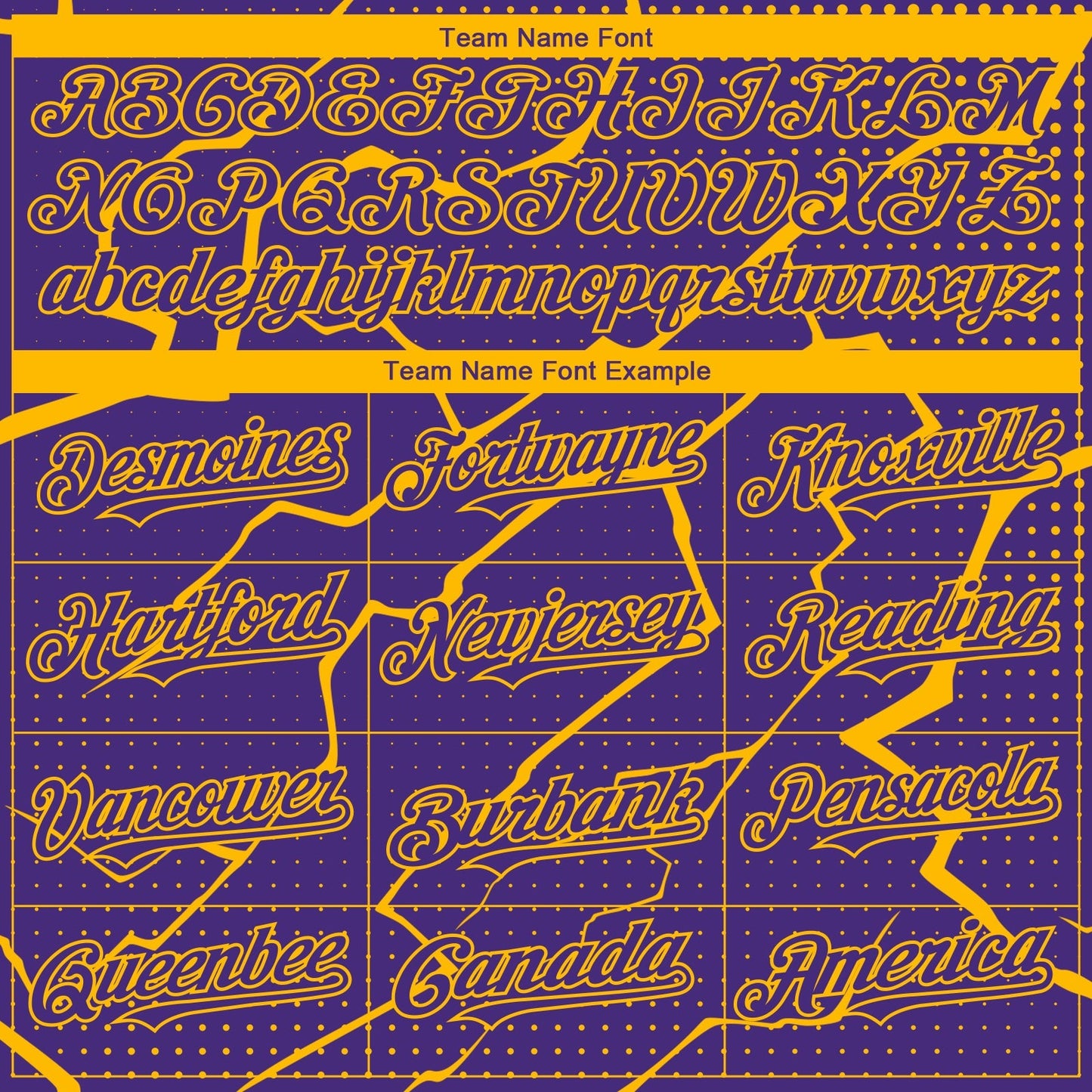Custom Purple Gold Lightning Polka Dot Authentic Baseball Jersey baseball jersey product view 4
