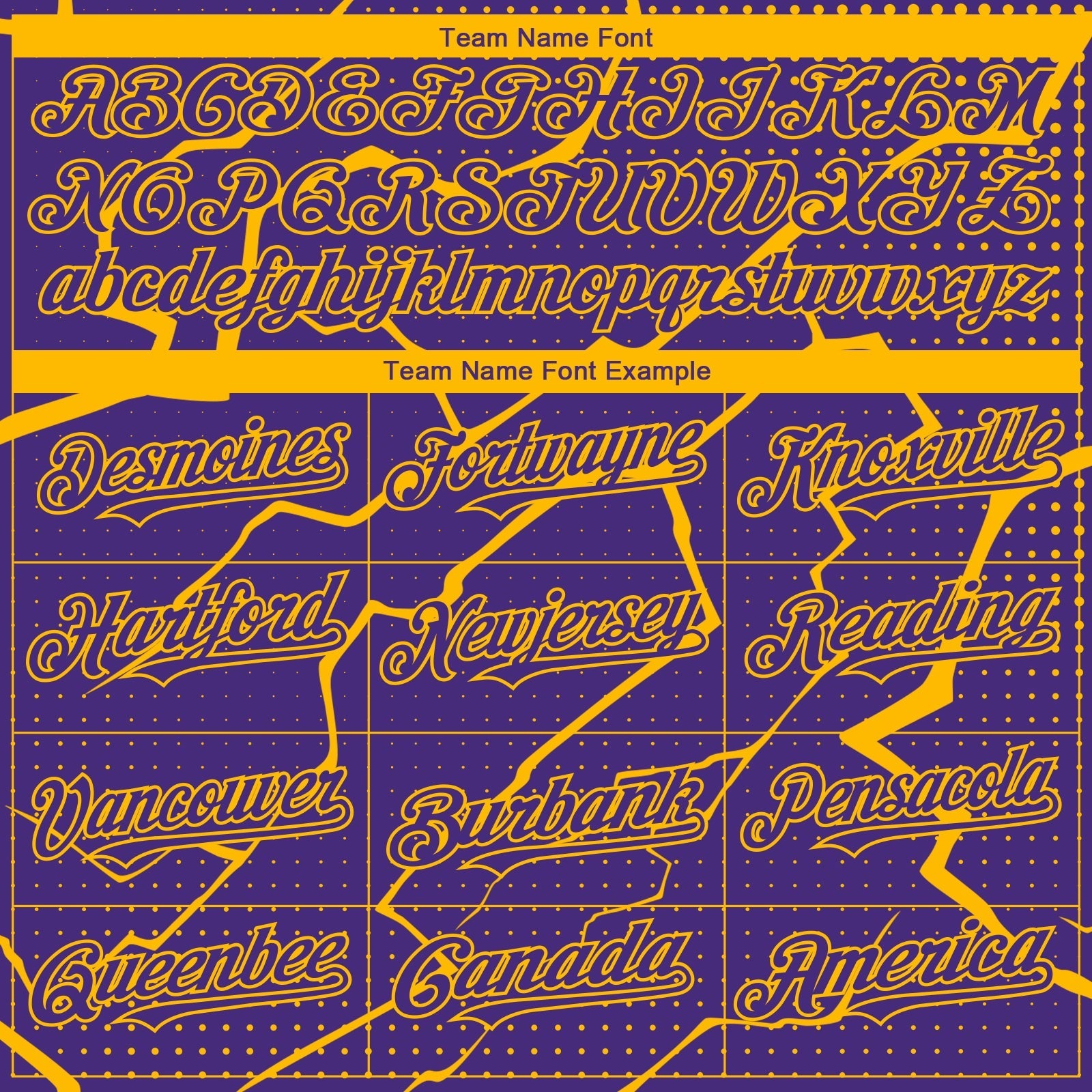 Custom Purple Gold Lightning Polka Dot Authentic Baseball Jersey baseball jersey product view 4