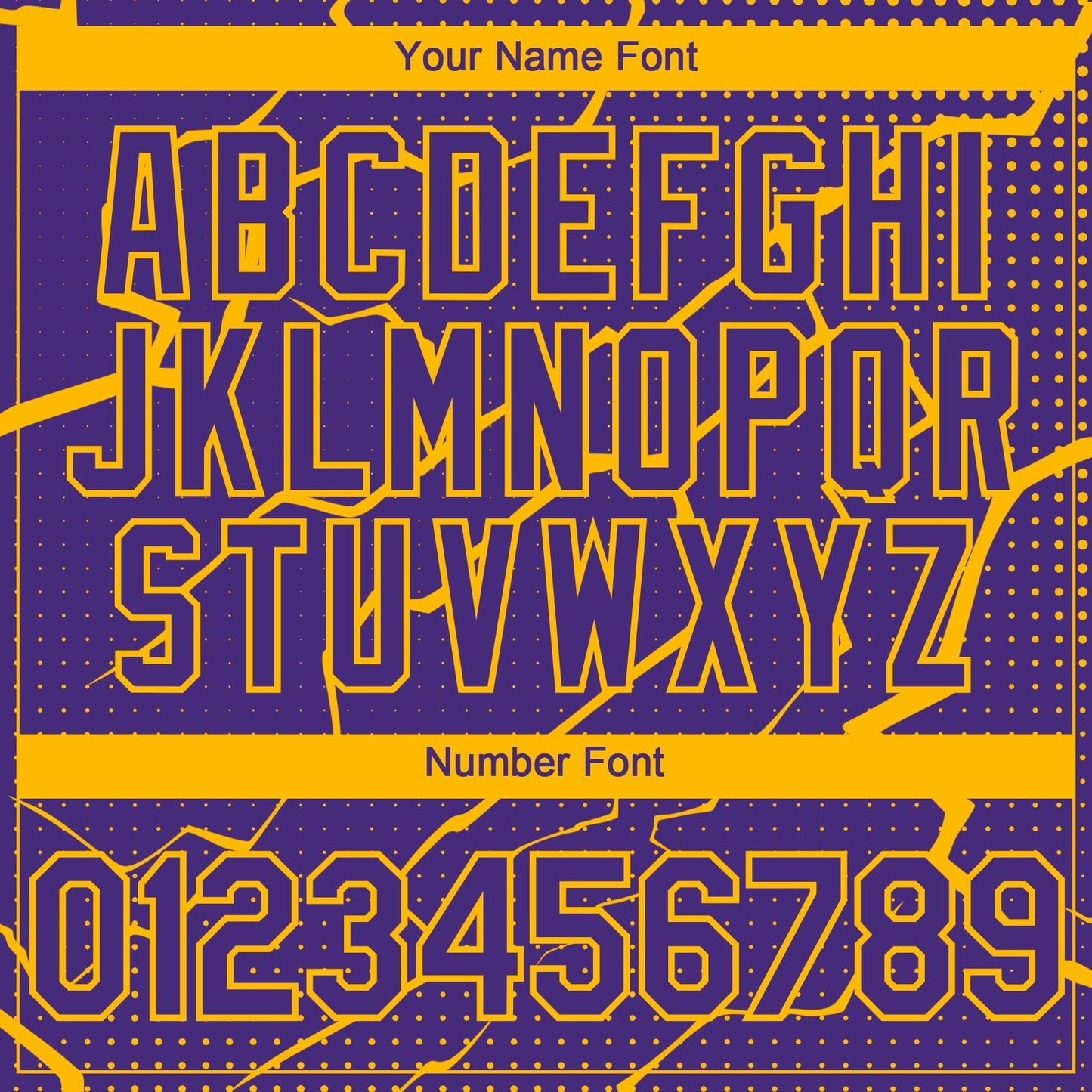 Custom Purple Gold Lightning Polka Dot Authentic Baseball Jersey baseball jersey product view 5