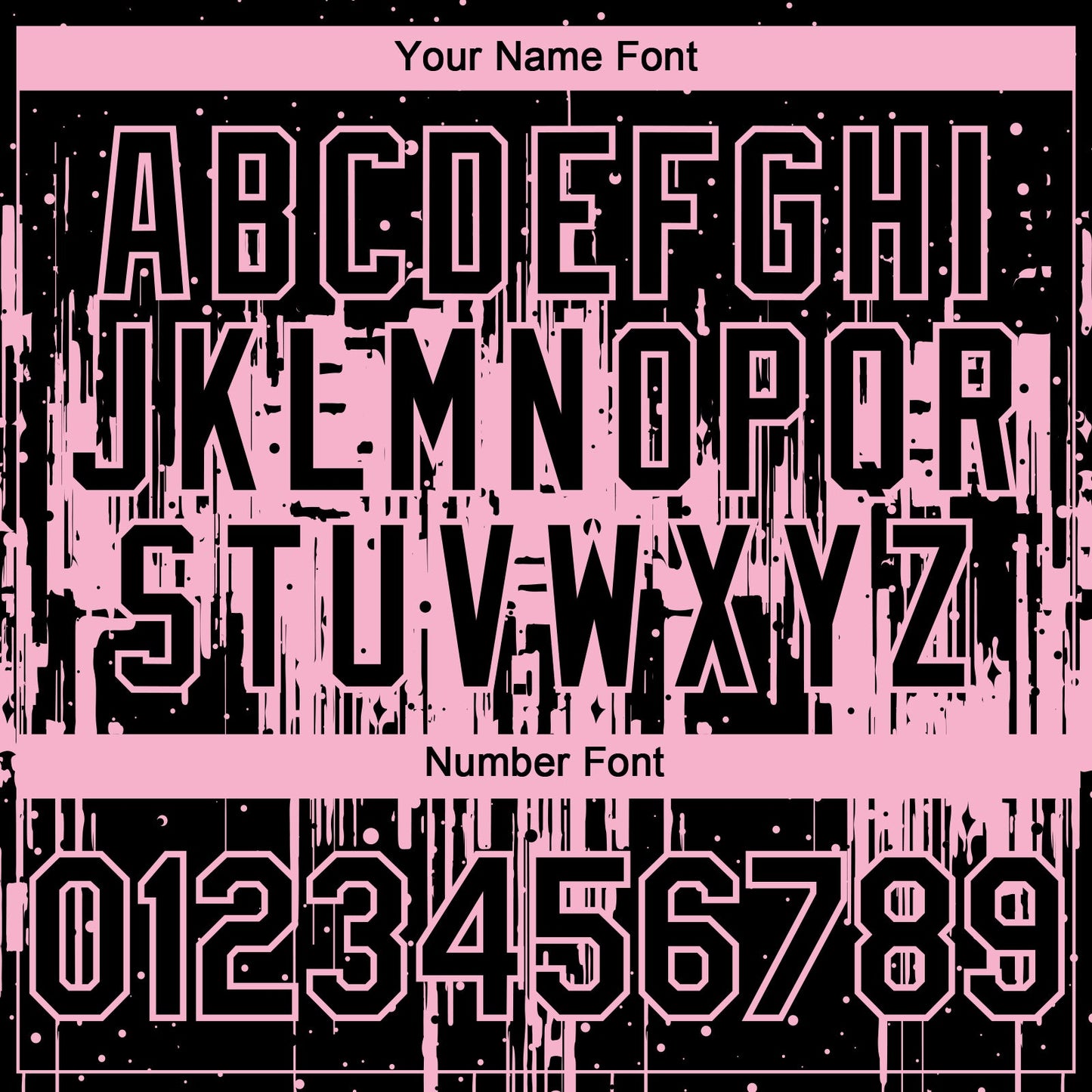 Custom Black Light Pink Dripping Splatter Paint Authentic Baseball Jersey baseball jersey product view 5