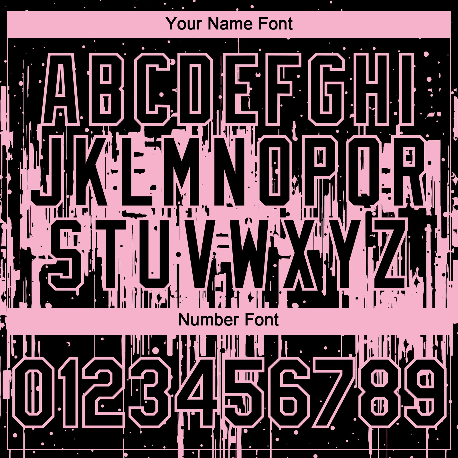 Custom Black Light Pink Dripping Splatter Paint Authentic Baseball Jersey baseball jersey product view 5