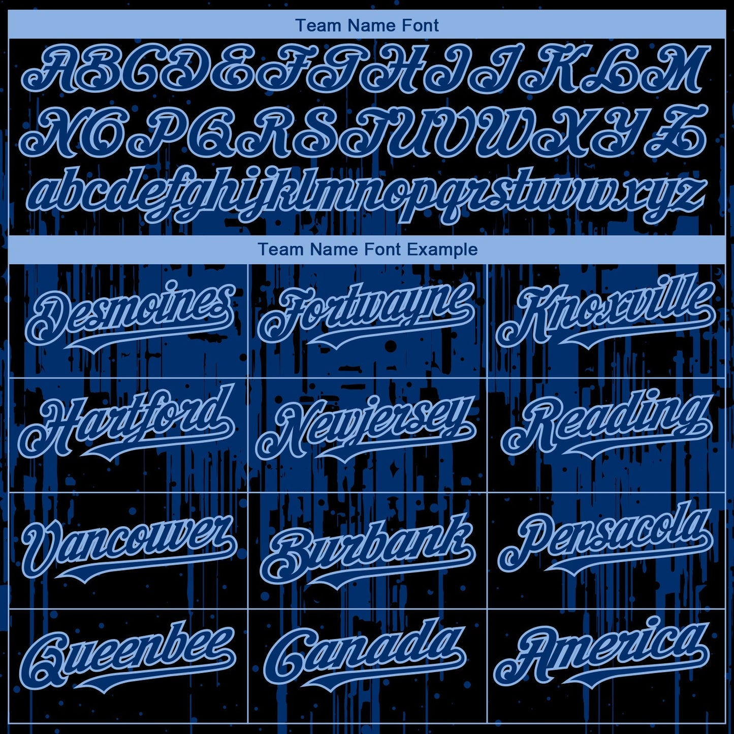 Custom Black US Navy Blue-Light Blue Dripping Splatter Paint Authentic Baseball Jersey baseball jersey product view 4