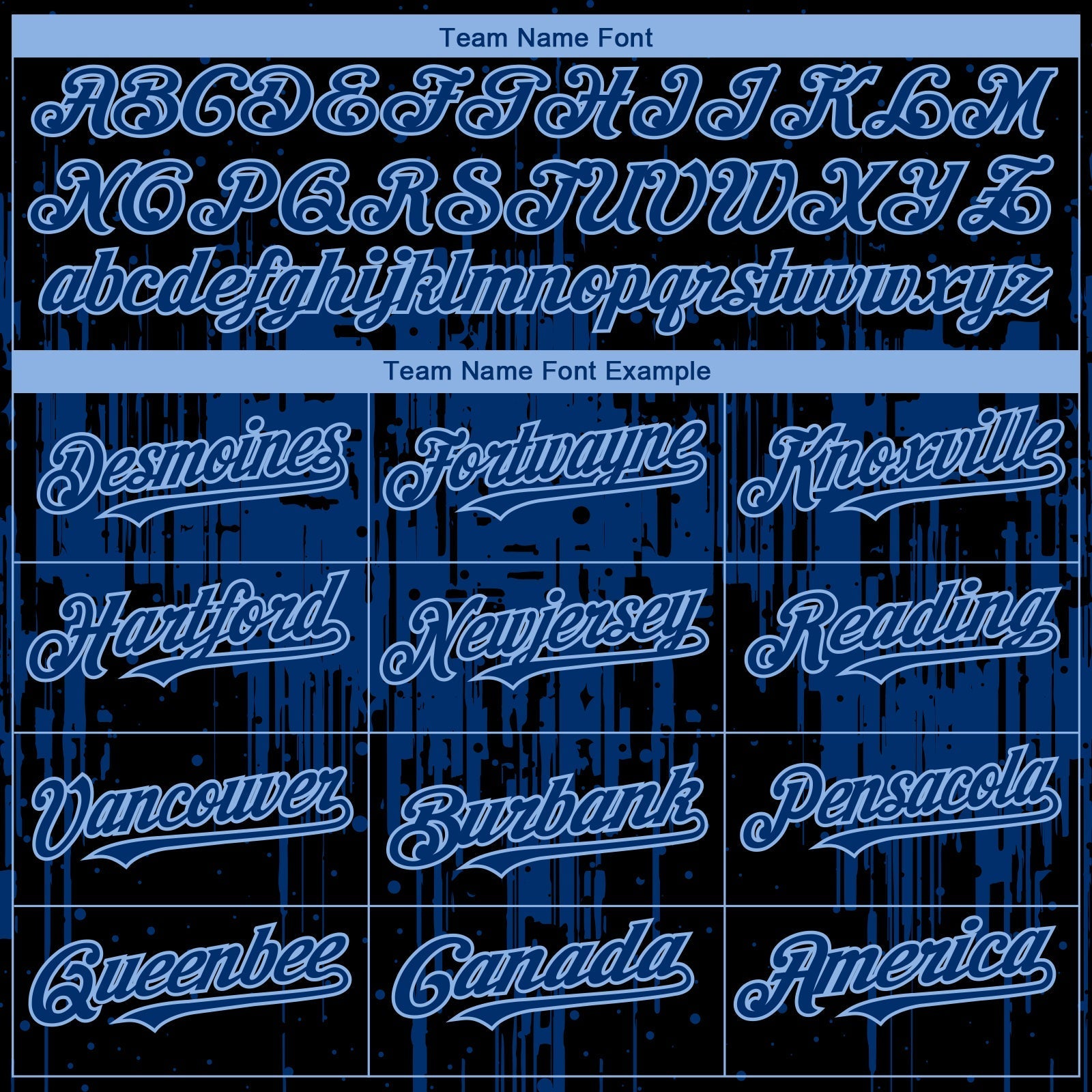 Custom Black US Navy Blue-Light Blue Dripping Splatter Paint Authentic Baseball Jersey baseball jersey product view 4