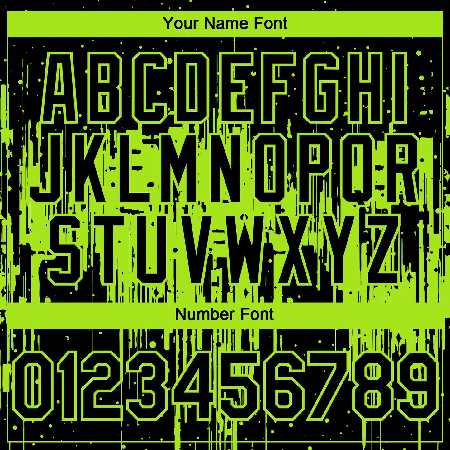 Custom Black Neon Green Dripping Splatter Paint Authentic Baseball Jersey baseball jersey product view 5