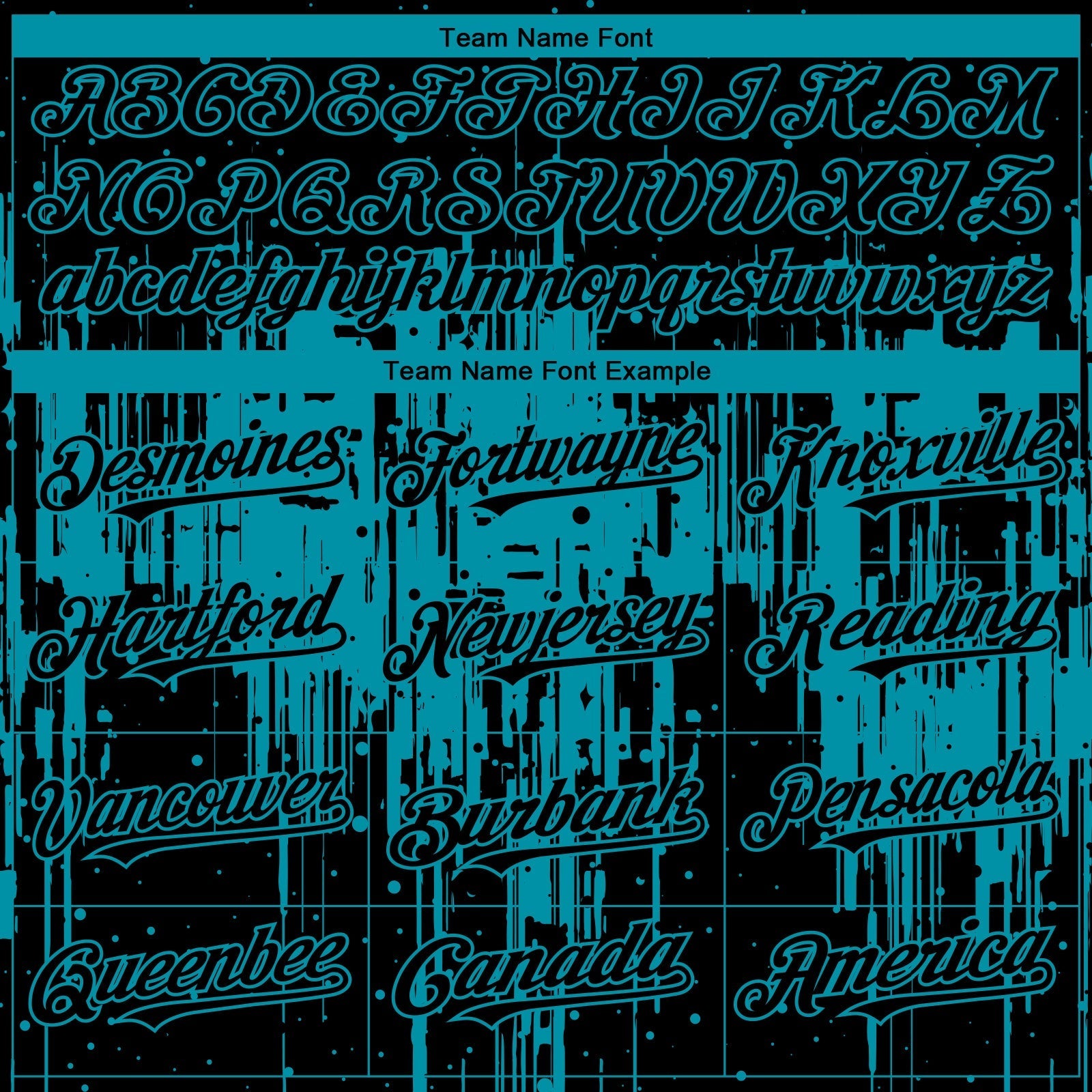 Custom Black Teal Dripping Splatter Paint Authentic Baseball Jersey baseball jersey product view 4