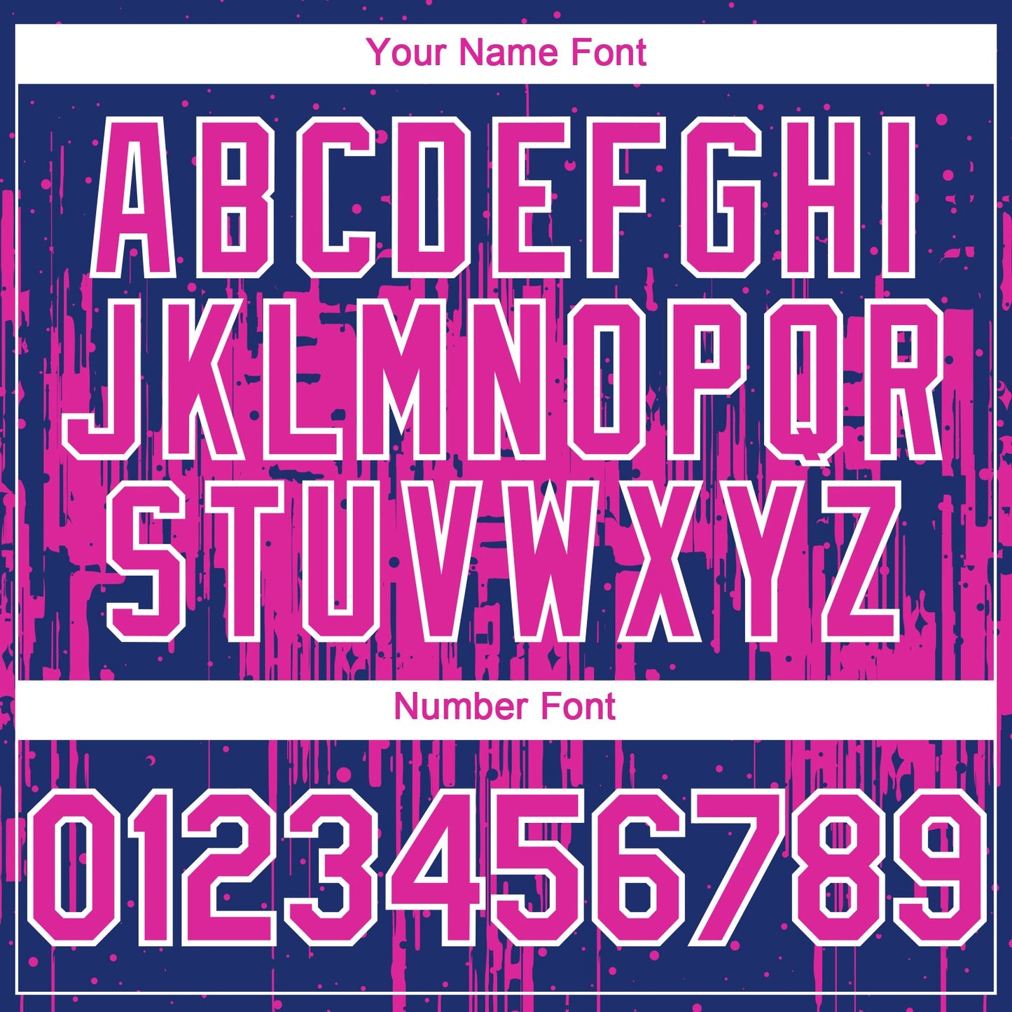 Custom Royal Deep Pink-White Dripping Splatter Paint Authentic Baseball Jersey baseball jersey product view 5