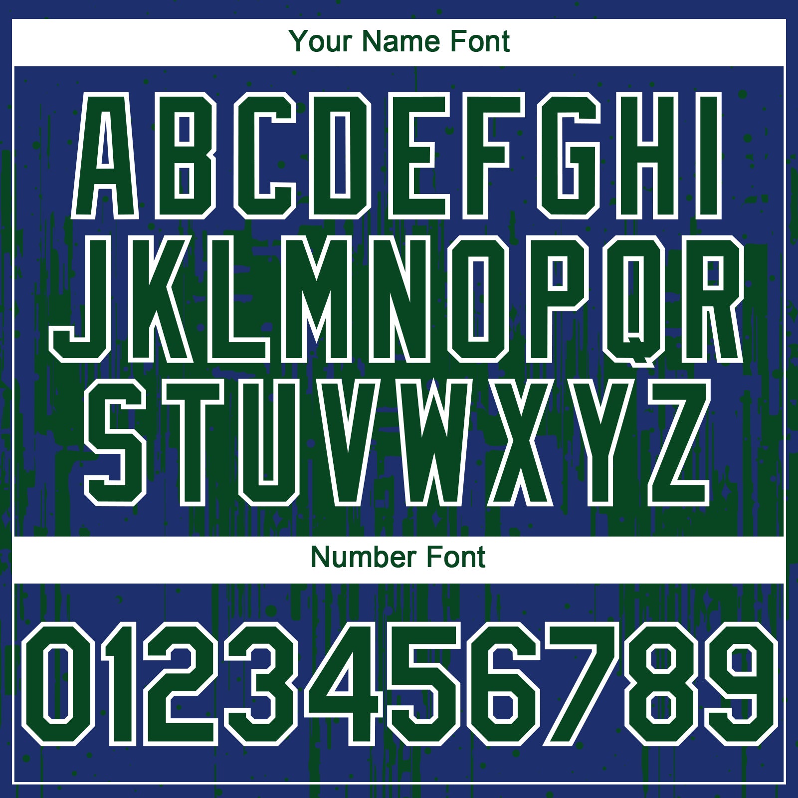 Custom Royal Green-White Dripping Splatter Paint Authentic Baseball Jersey baseball jersey product view 5