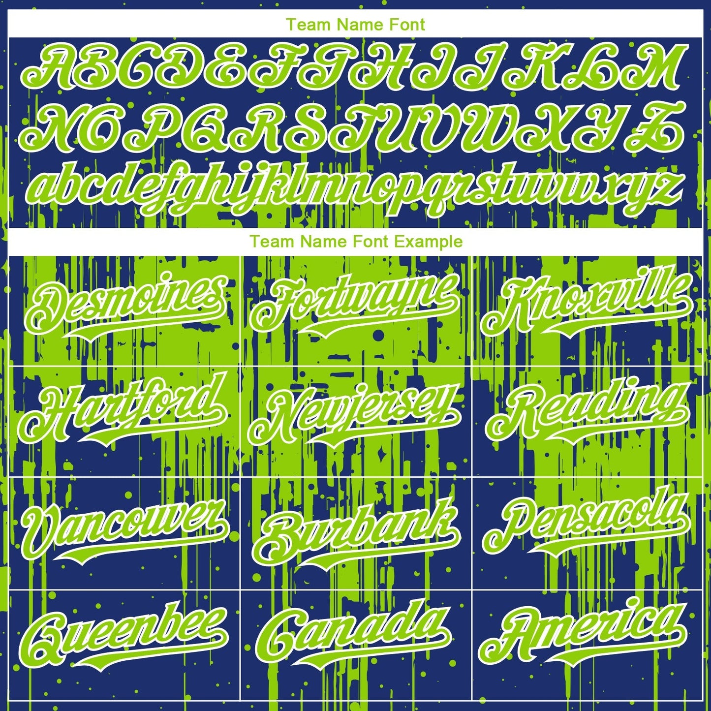 Custom Royal Neon Green-White Dripping Splatter Paint Authentic Baseball Jersey baseball jersey product view 4