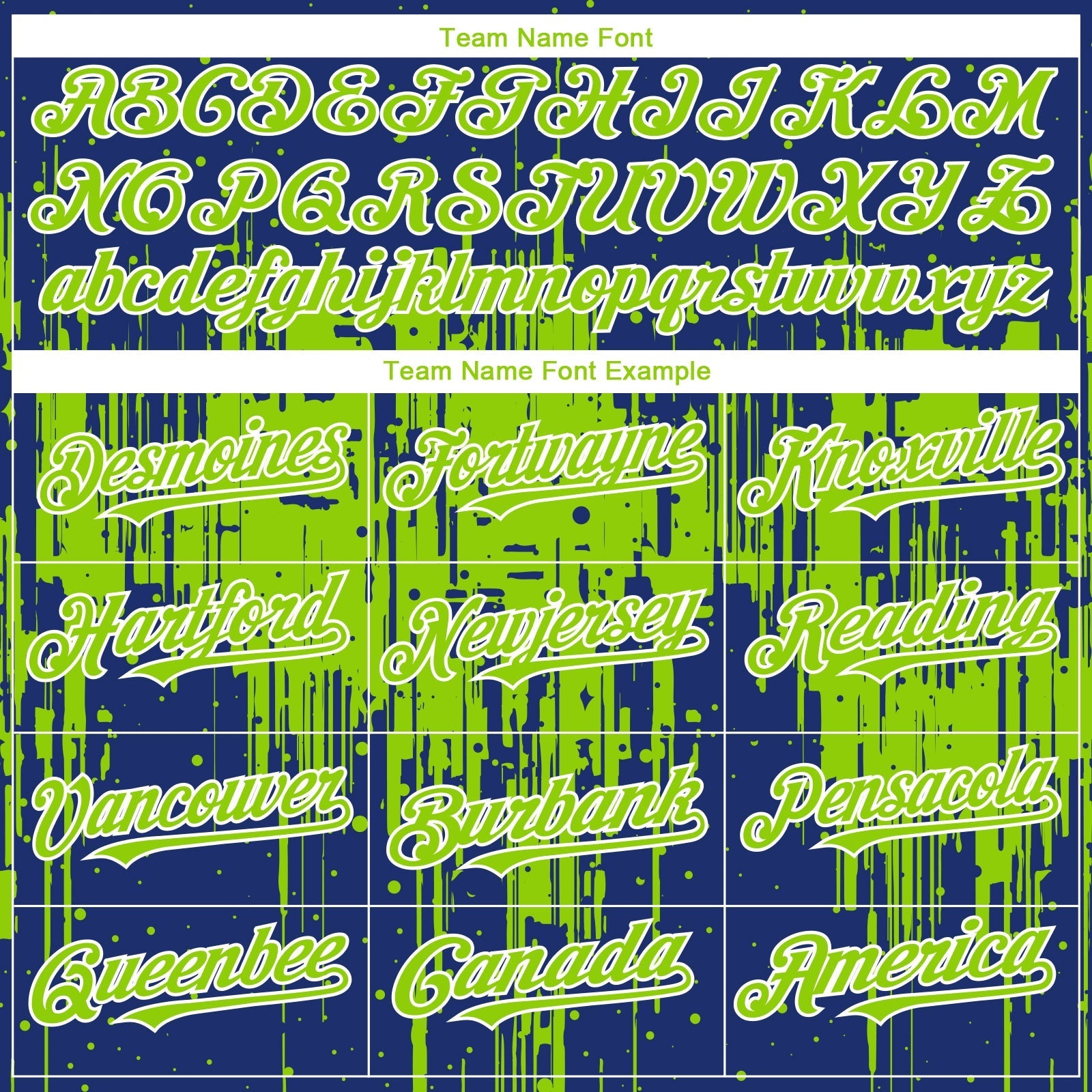 Custom Royal Neon Green-White Dripping Splatter Paint Authentic Baseball Jersey baseball jersey product view 4