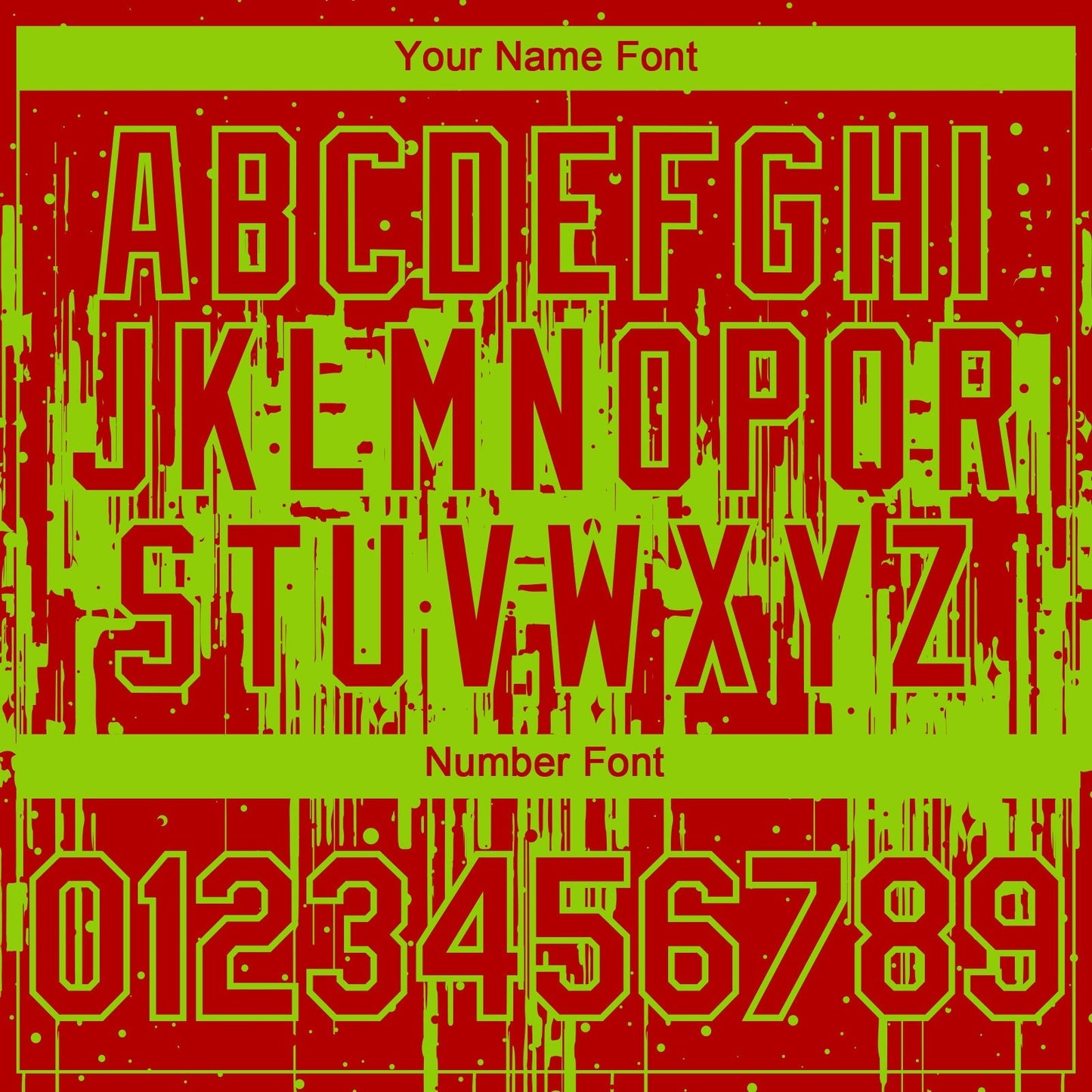 Custom Red Neon Green Dripping Splatter Paint Authentic Baseball Jersey baseball jersey product view 5