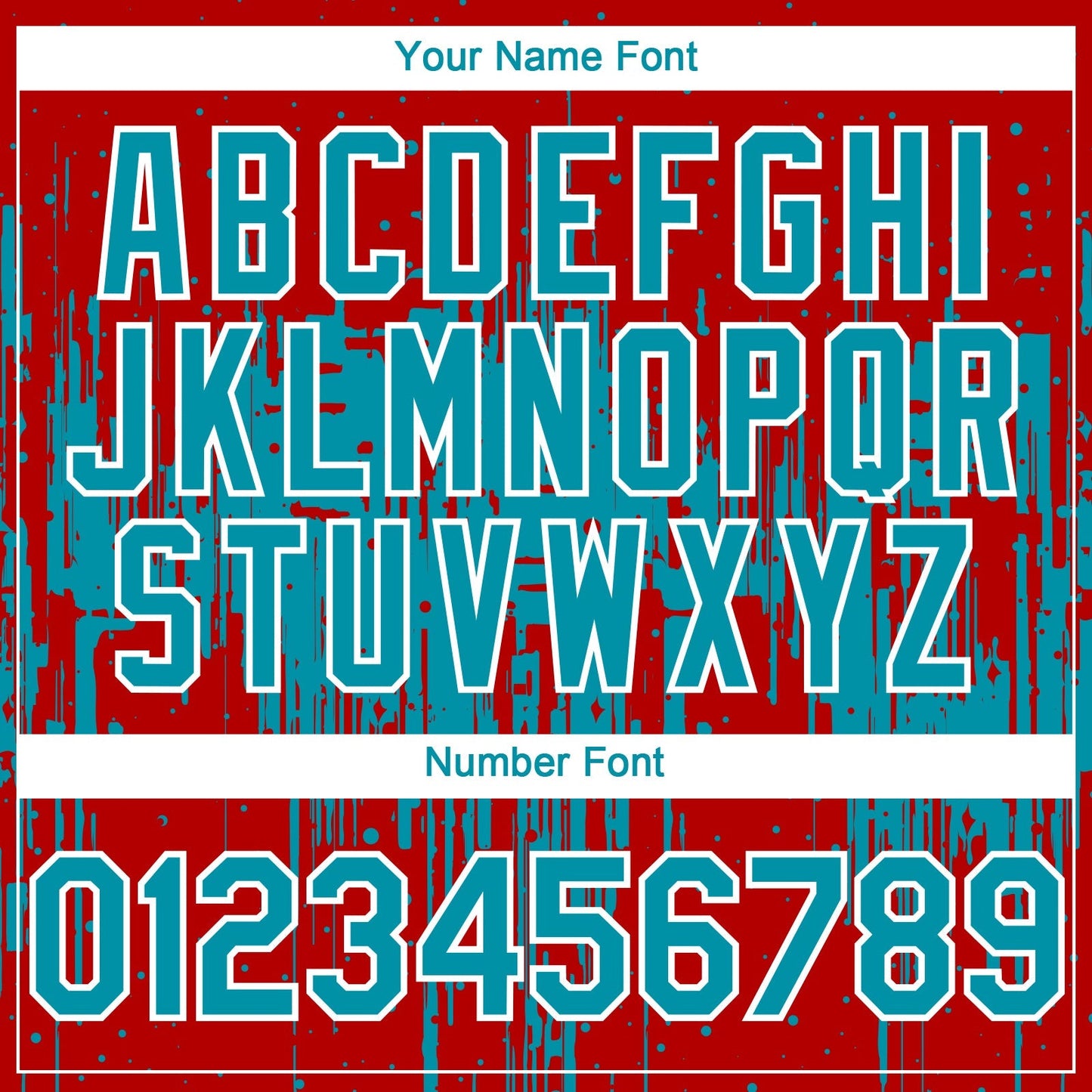 Custom Red Teal-White Dripping Splatter Paint Authentic Baseball Jersey baseball jersey product view 5