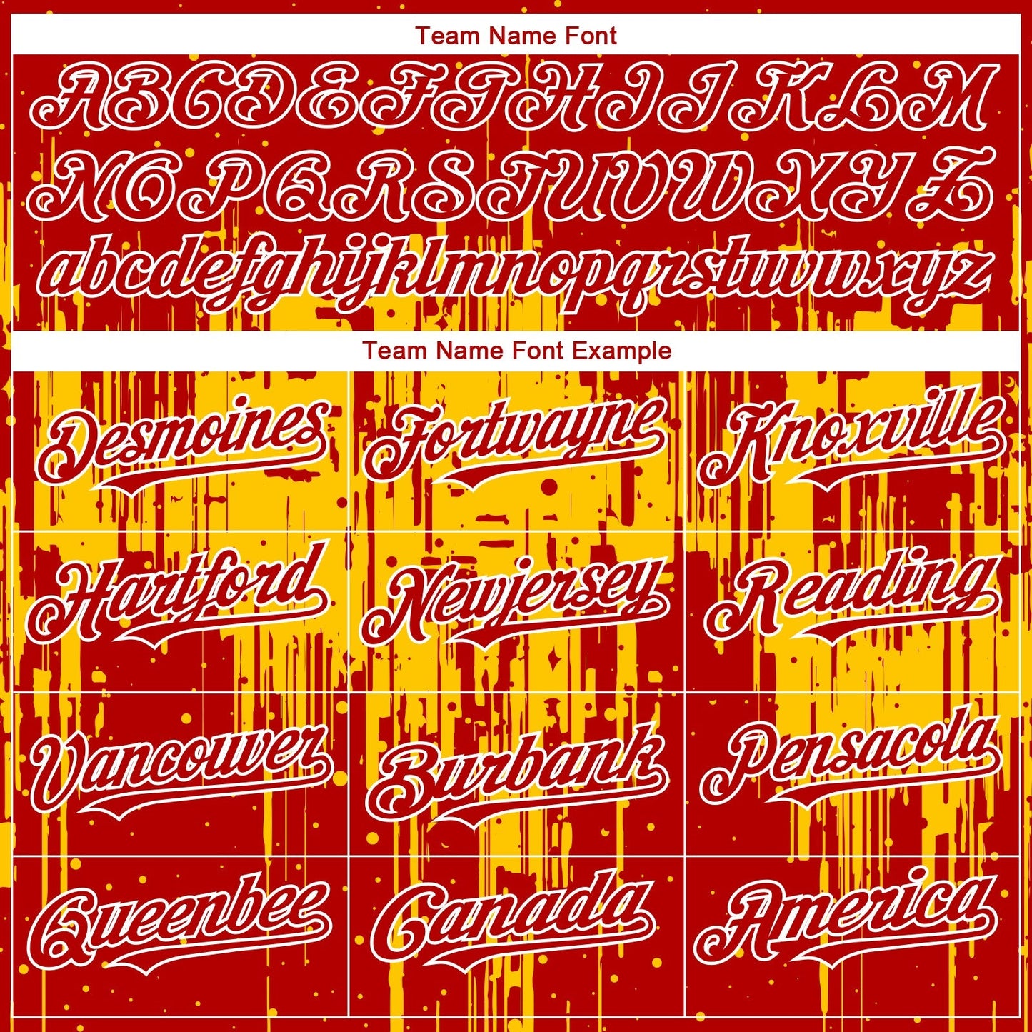 Custom Red White-Yellow Dripping Splatter Paint Authentic Baseball Jersey baseball jersey product view 4