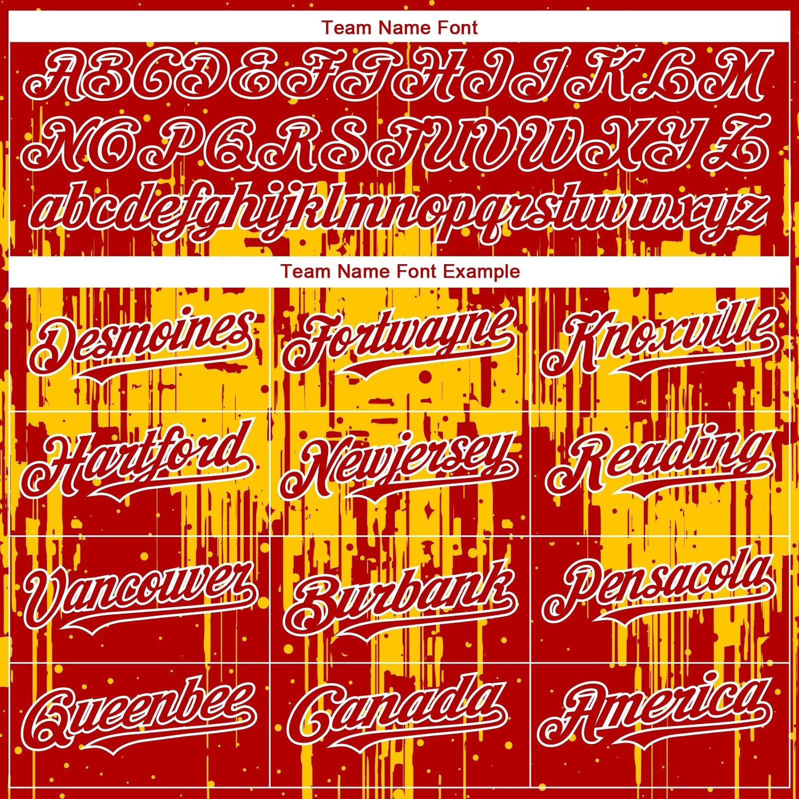 Custom Red White-Yellow Dripping Splatter Paint Authentic Baseball Jersey baseball jersey product view 4