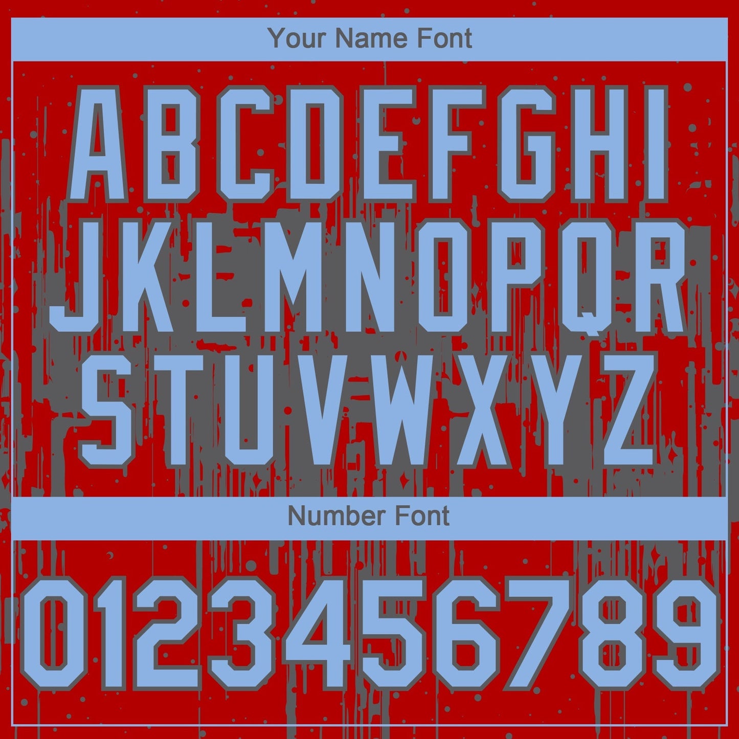 Custom Red Light Blue-Steel Gray Dripping Splatter Paint Authentic Baseball Jersey baseball jersey product view 5