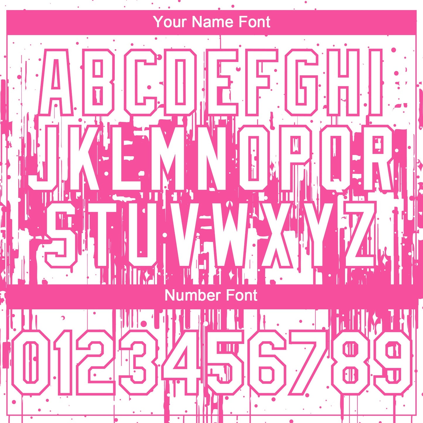 Custom White Pink Dripping Splatter Paint Authentic Baseball Jersey baseball jersey product view 5