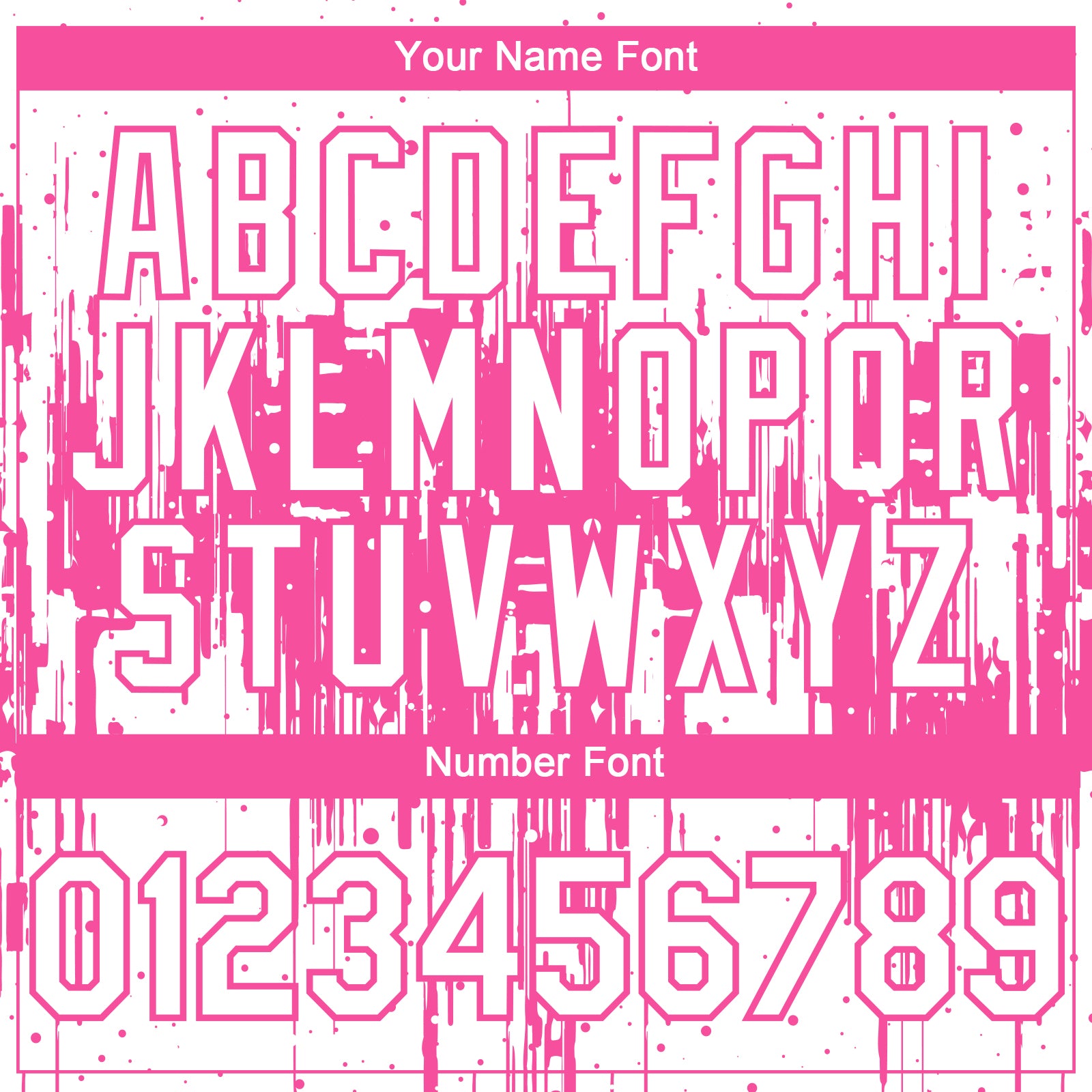 Custom White Pink Dripping Splatter Paint Authentic Baseball Jersey baseball jersey product view 5