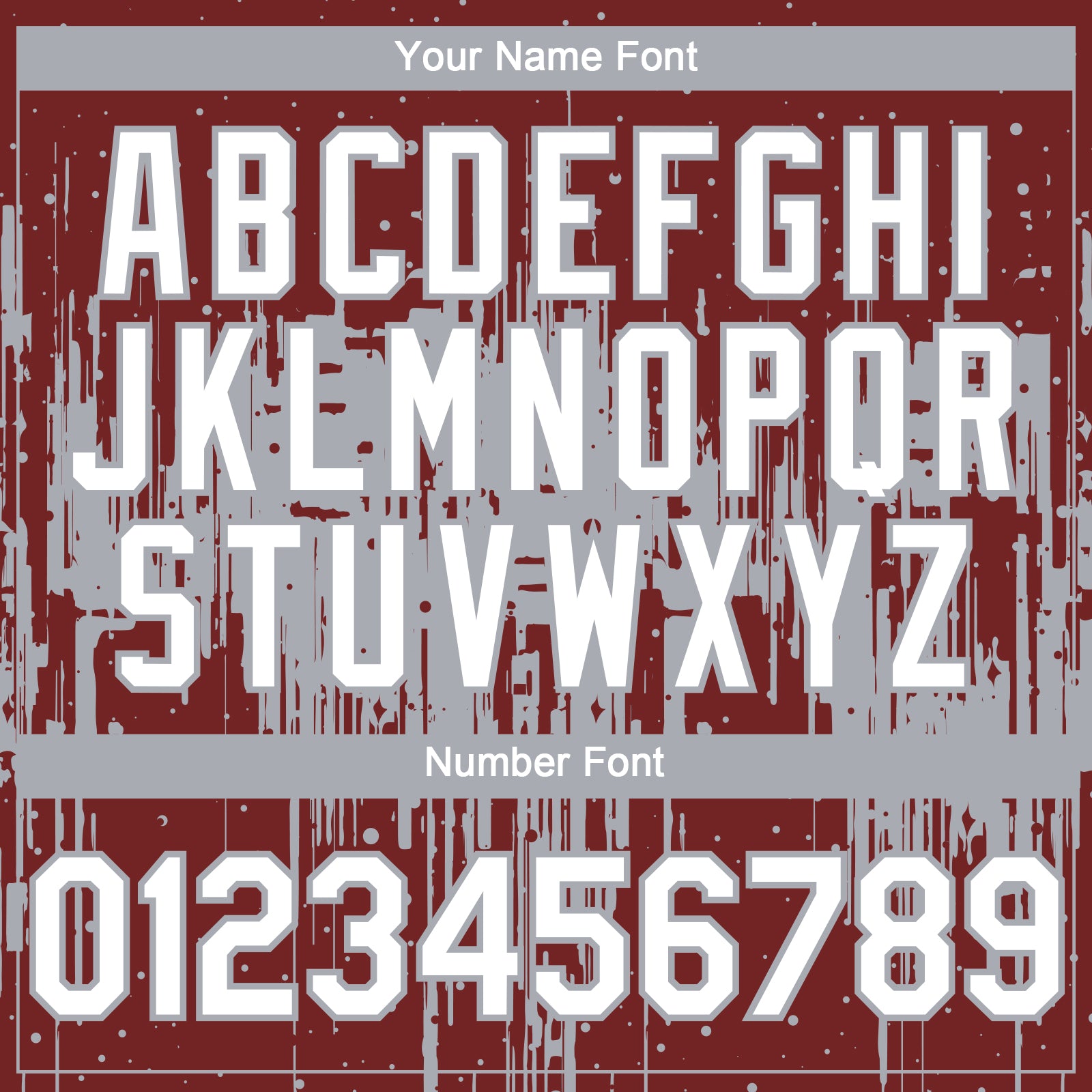 Custom Burgundy White-Gray Dripping Splatter Paint Authentic Baseball Jersey baseball jersey product view 5