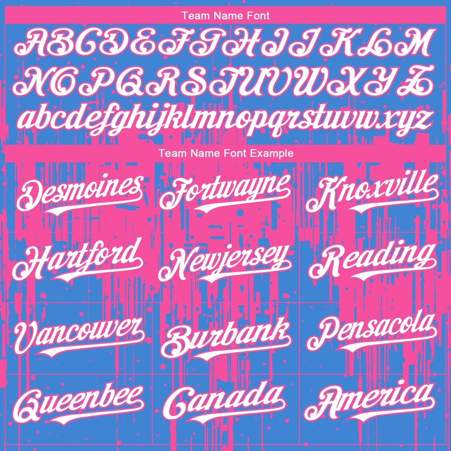 Custom Powder Blue White-Pink Dripping Splatter Paint Authentic Baseball Jersey baseball jersey product view 4