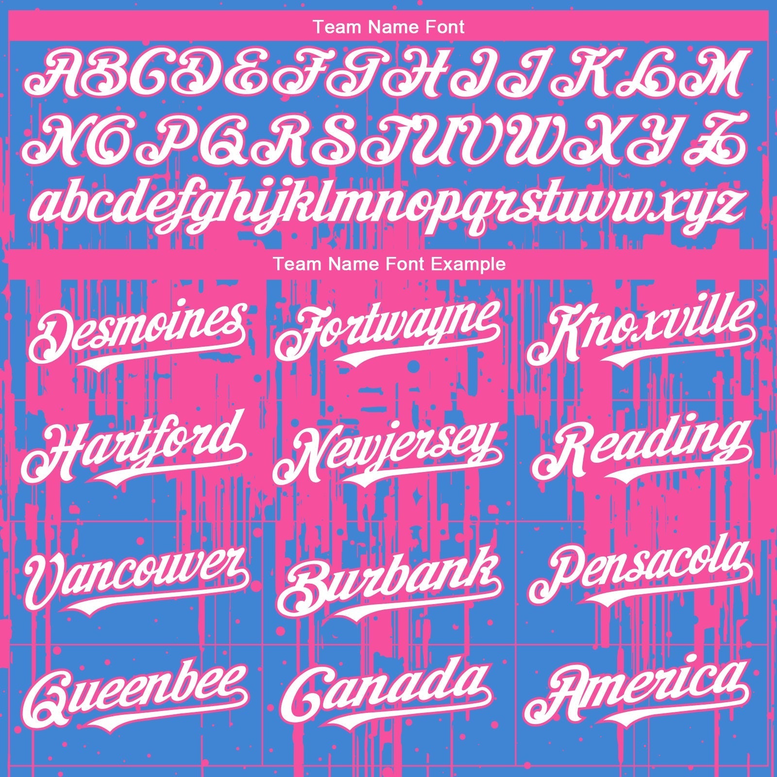 Custom Powder Blue White-Pink Dripping Splatter Paint Authentic Baseball Jersey baseball jersey product view 4