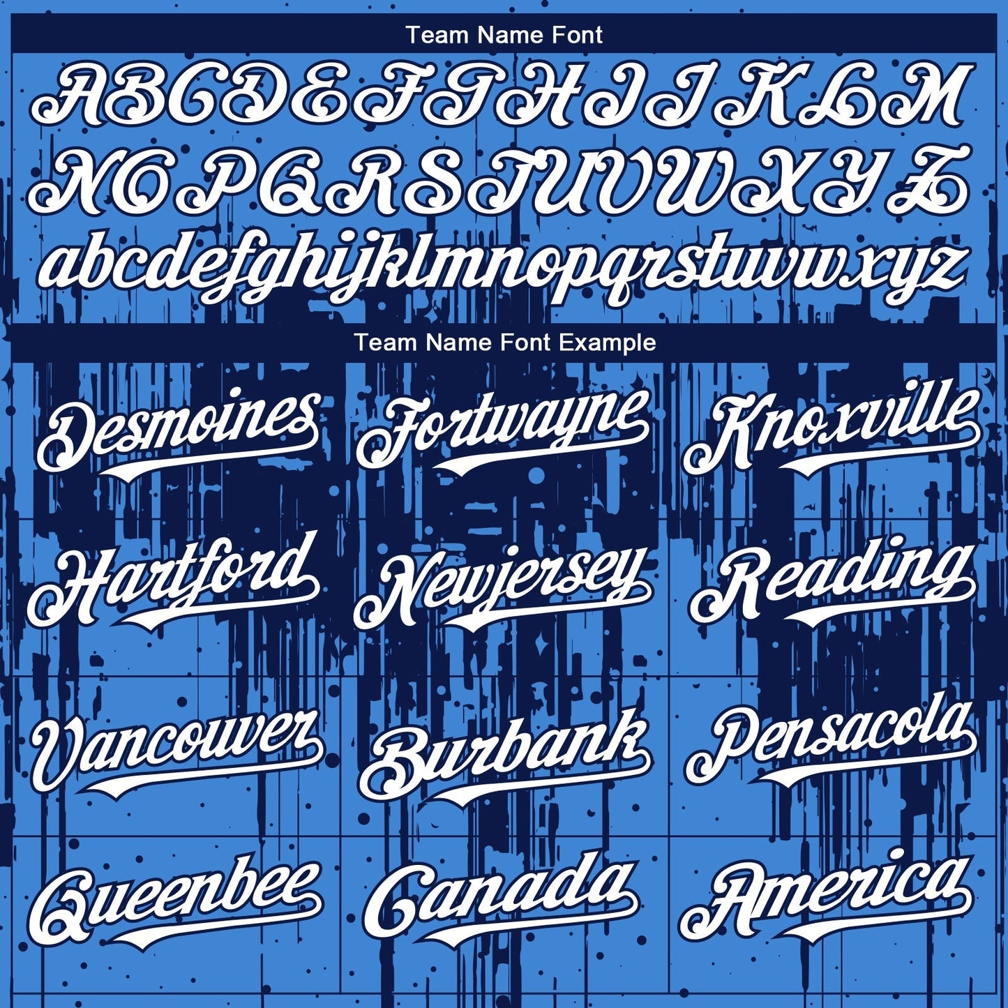 Custom Powder Blue White-Navy Dripping Splatter Paint Authentic Baseball Jersey baseball jersey product view 4