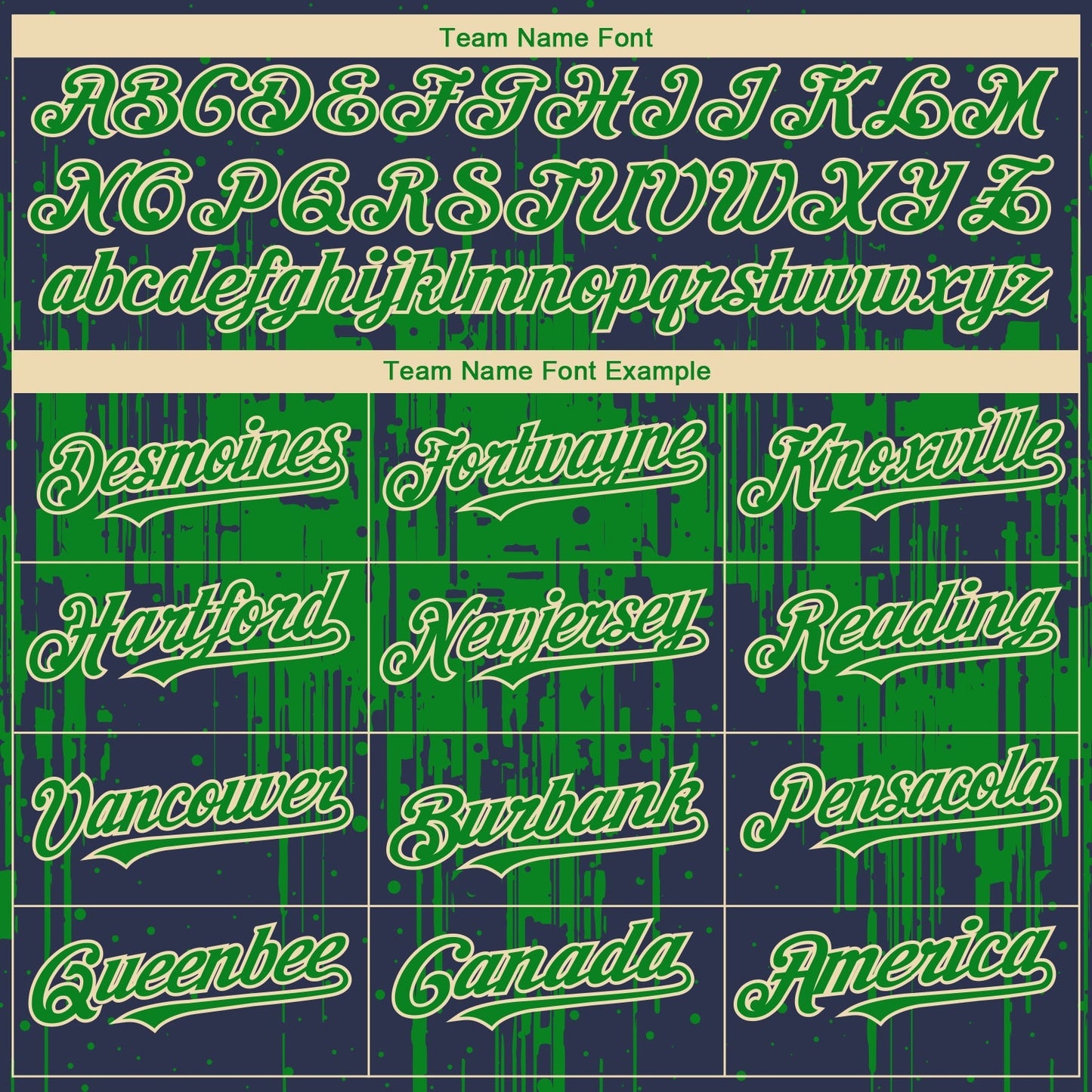Custom Navy Grass Green-Cream Dripping Splatter Paint Authentic Baseball Jersey baseball jersey product view 4