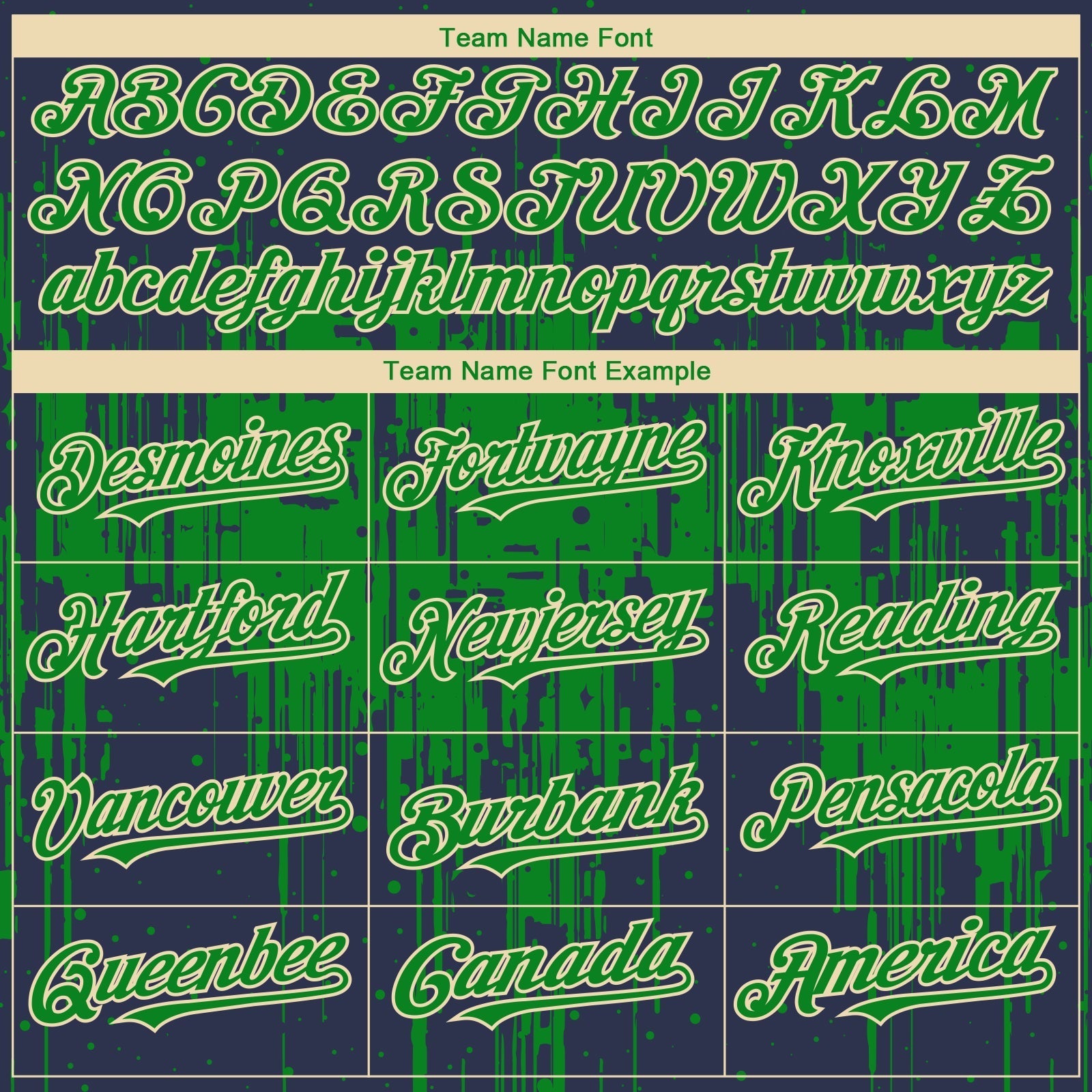 Custom Navy Grass Green-Cream Dripping Splatter Paint Authentic Baseball Jersey baseball jersey product view 4
