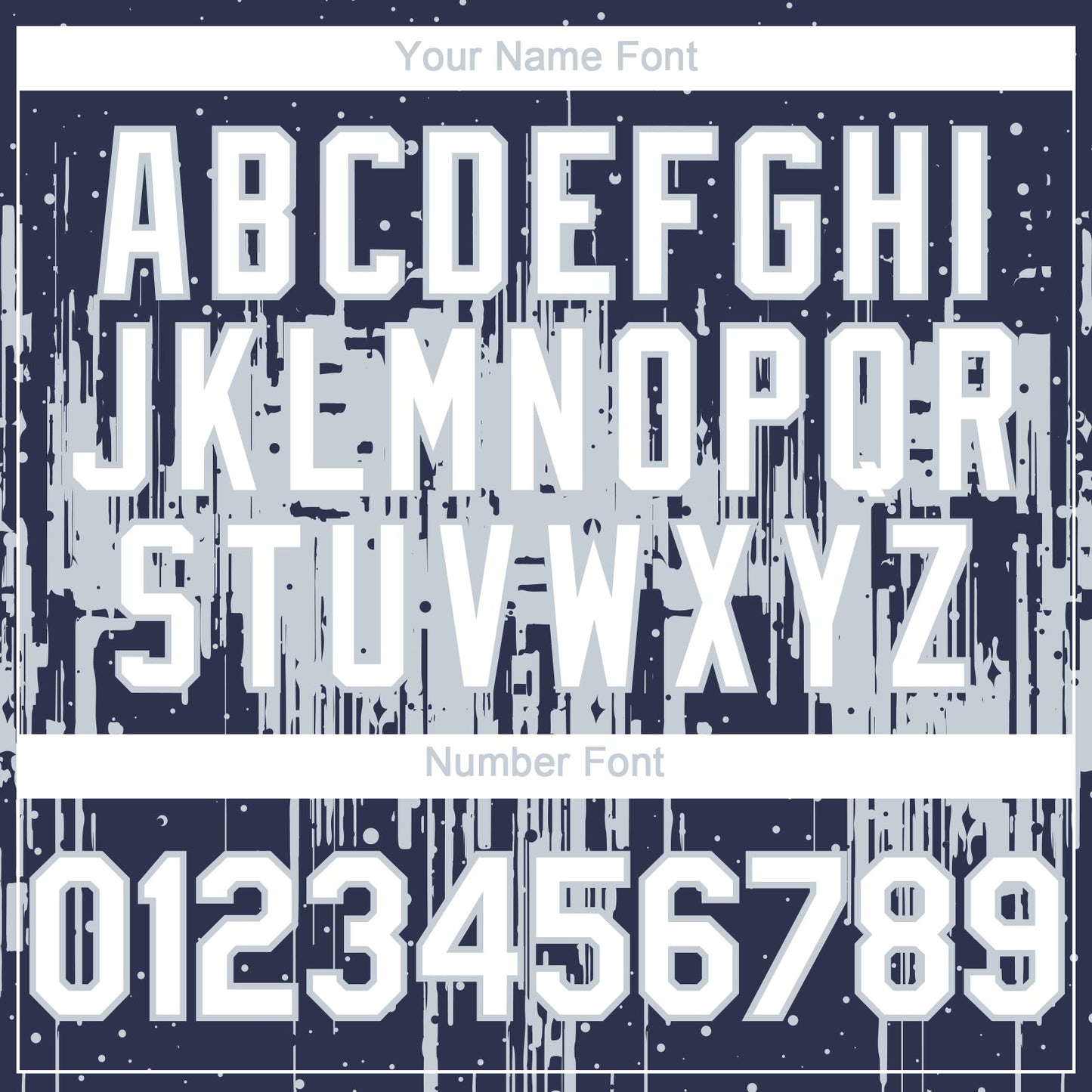 Custom Navy White-Silver Dripping Splatter Paint Authentic Baseball Jersey baseball jersey product view 5