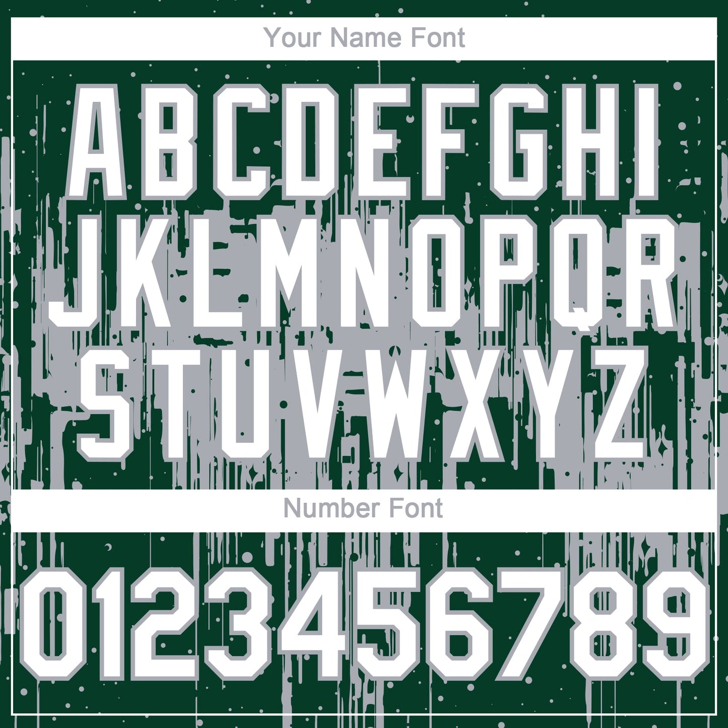 Custom Green White-Gray Dripping Splatter Paint Authentic Baseball Jersey baseball jersey product view 5