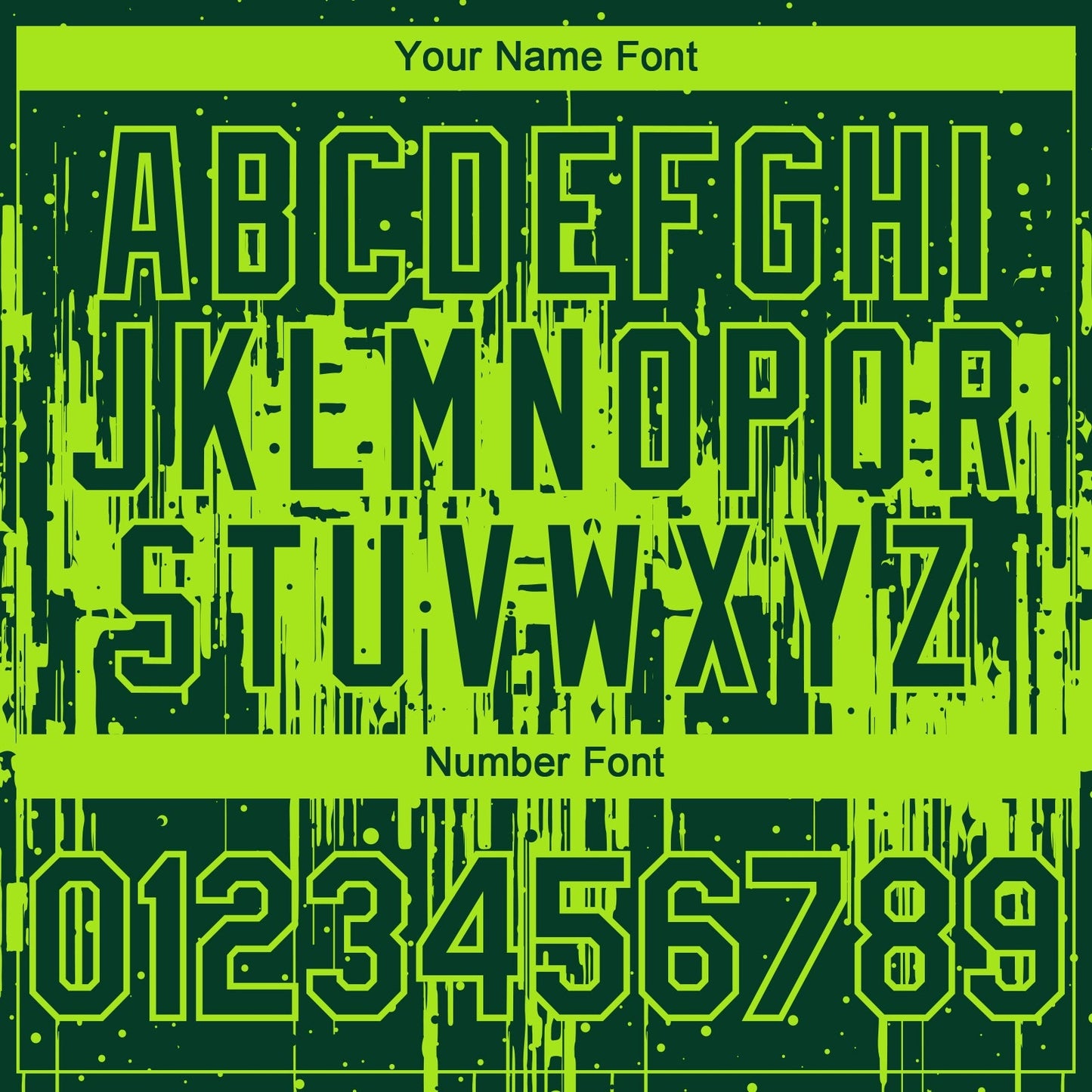 Custom Green Neon Green Dripping Splatter Paint Authentic Baseball Jersey baseball jersey product view 5
