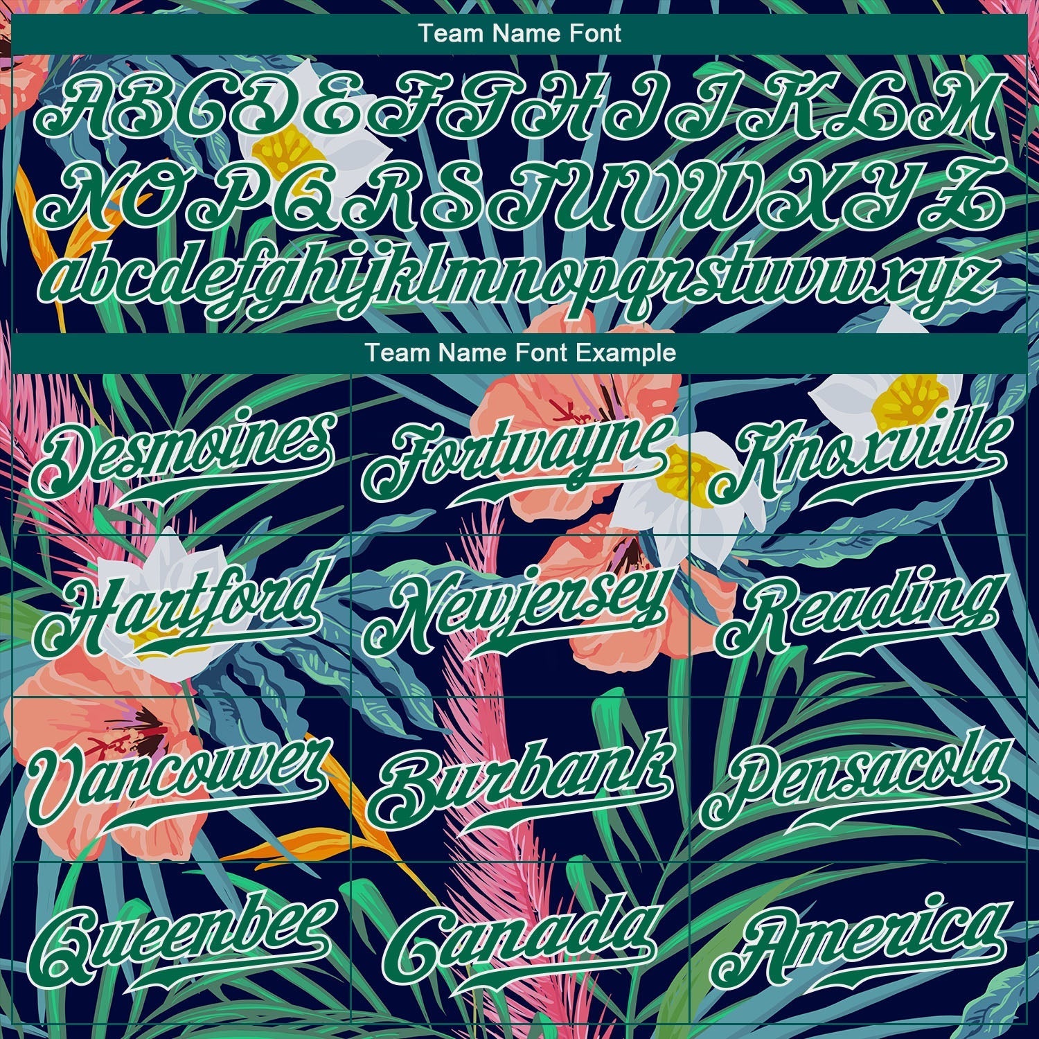 Custom Black Kelly Green-White 3D Pattern Design Hawaii Palm Leaves And Flowers Authentic Baseball Jersey baseball jersey product view 4