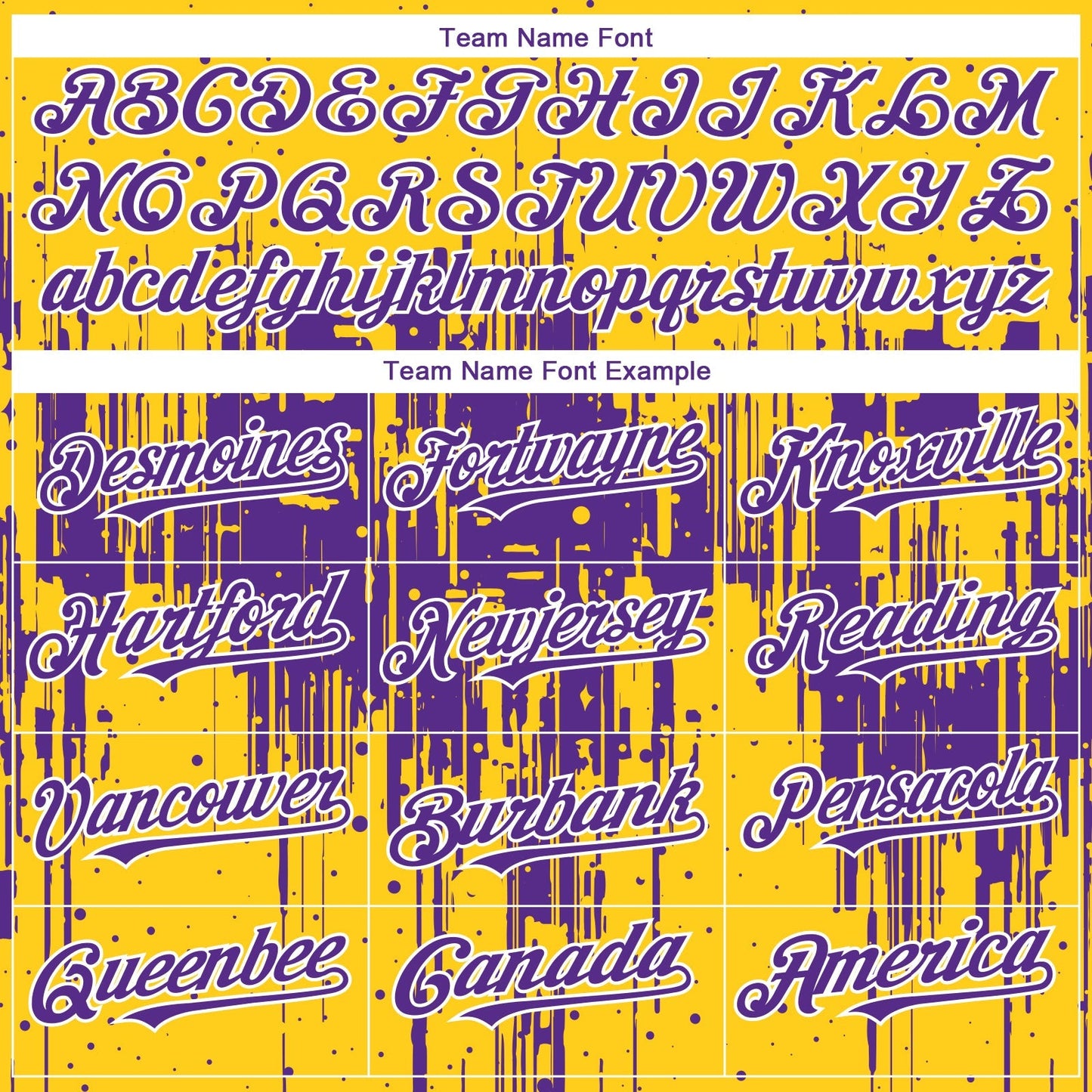 Custom Yellow Purple-White Dripping Splatter Paint Authentic Baseball Jersey baseball jersey product view 4