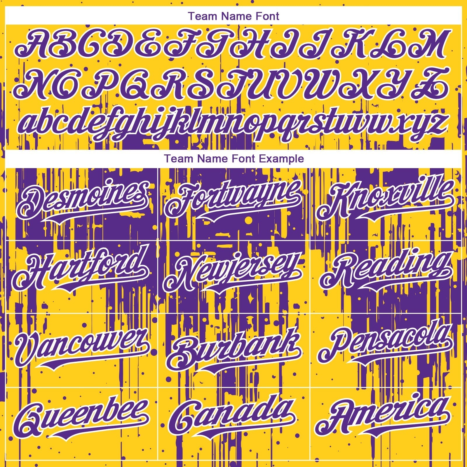 Custom Yellow Purple-White Dripping Splatter Paint Authentic Baseball Jersey baseball jersey product view 4