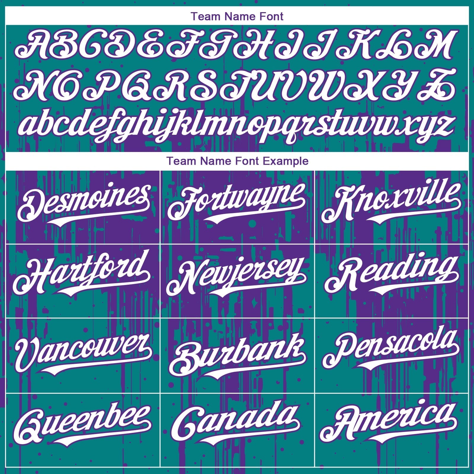 Custom Teal White-Purple Dripping Splatter Paint Authentic Baseball Jersey baseball jersey product view 4