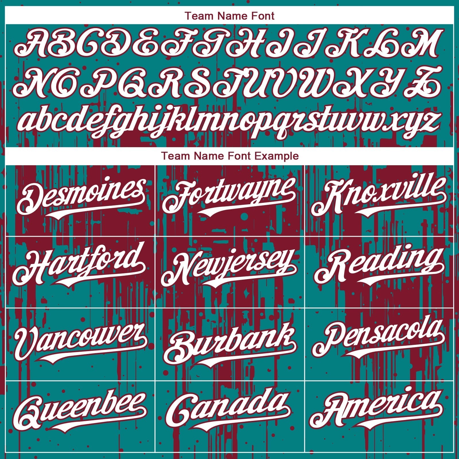 Custom Teal White-Crimson Dripping Splatter Paint Authentic Baseball Jersey baseball jersey product view 4