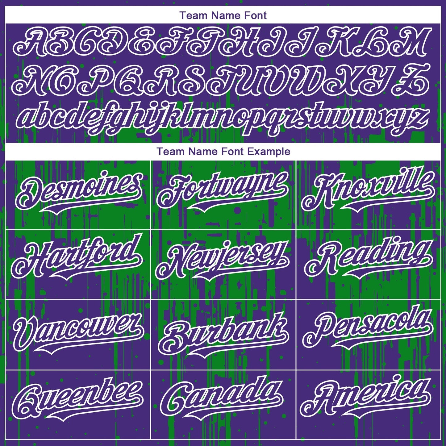 Custom Purple White-Grass Green Dripping Splatter Paint Authentic Baseball Jersey baseball jersey product view 4