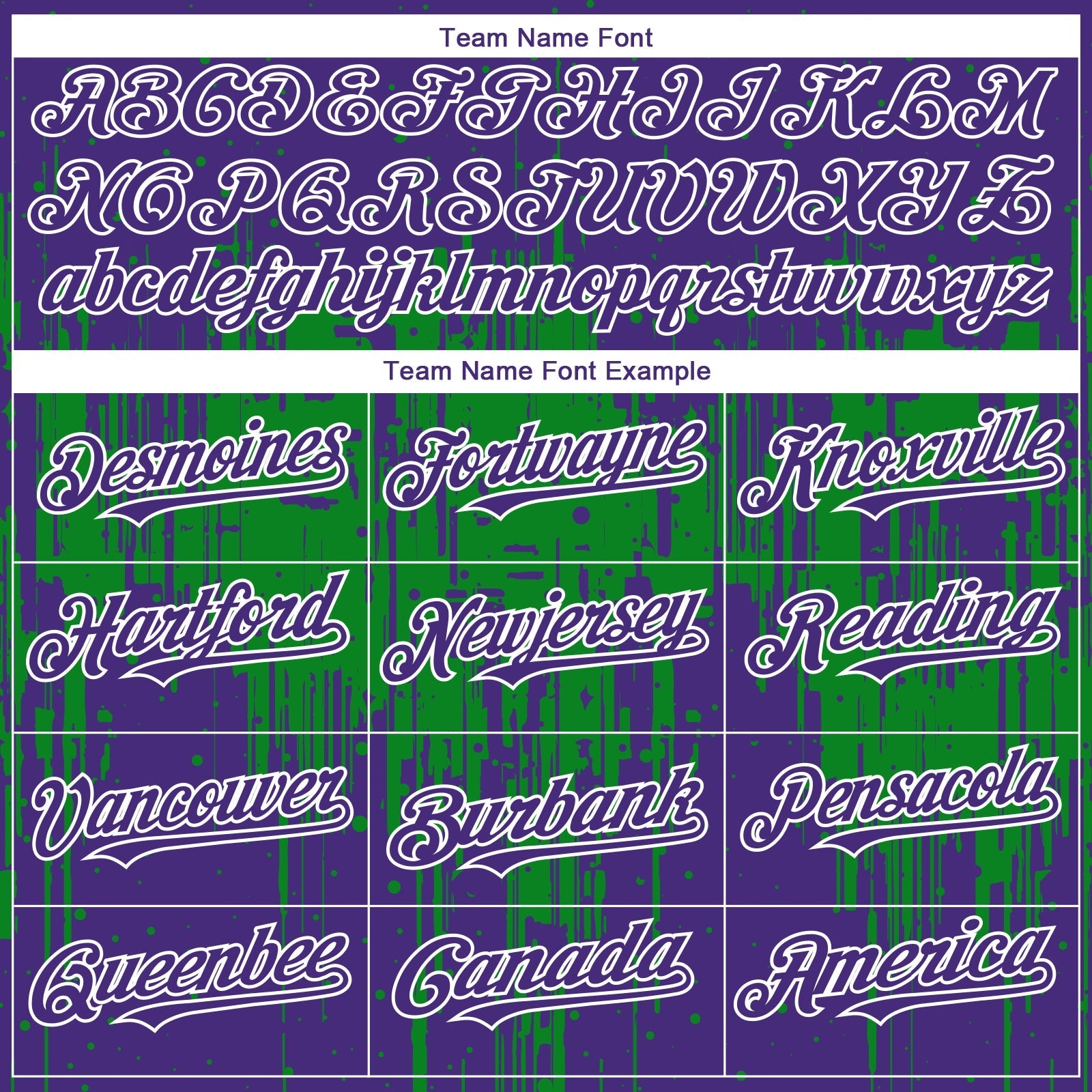 Custom Purple White-Grass Green Dripping Splatter Paint Authentic Baseball Jersey baseball jersey product view 4