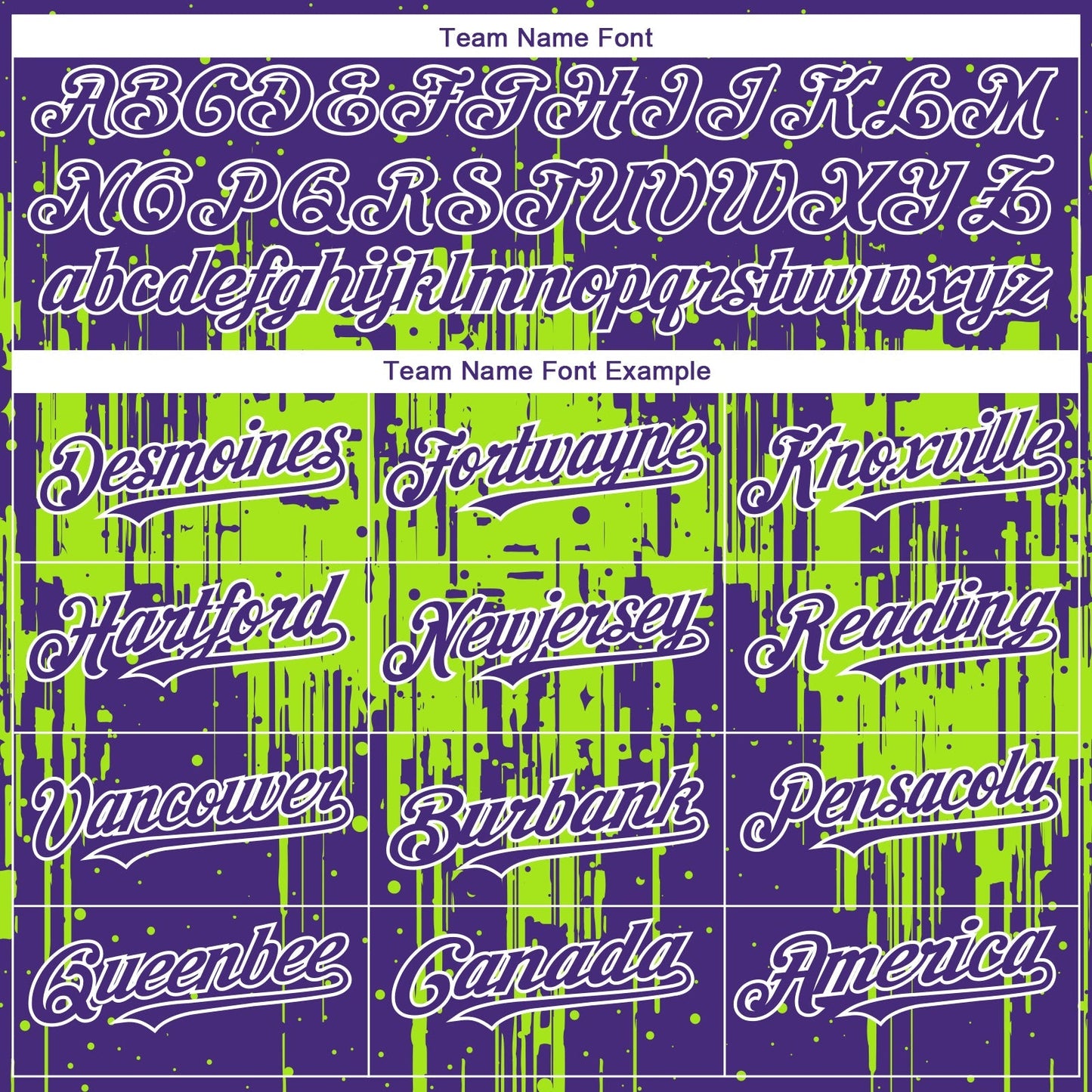 Custom Purple White-Neon Green Dripping Splatter Paint Authentic Baseball Jersey baseball jersey product view 4