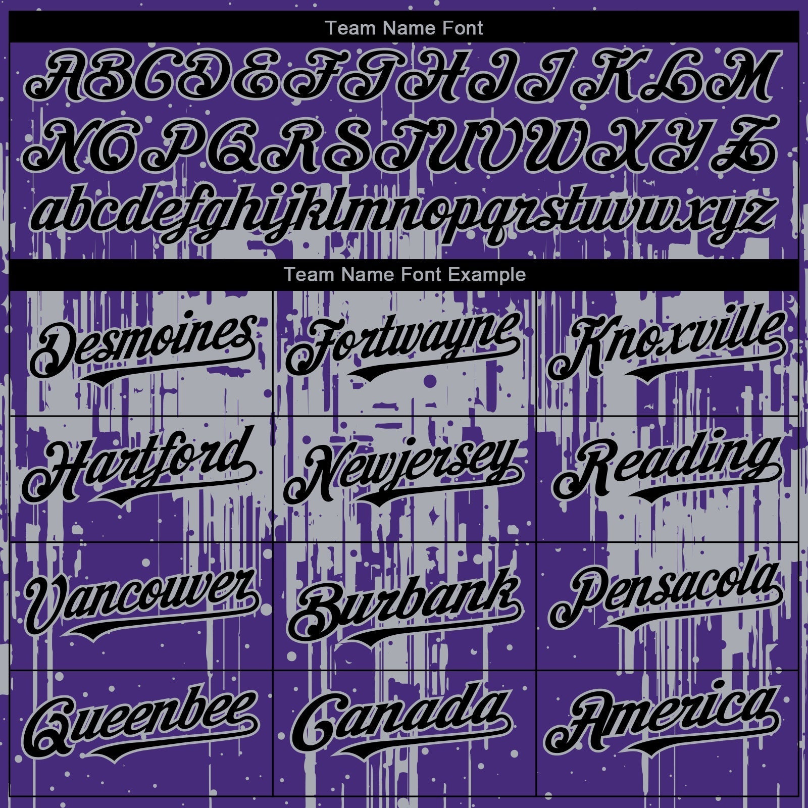 Custom Purple Black-Gray Dripping Splatter Paint Authentic Baseball Jersey baseball jersey product view 4