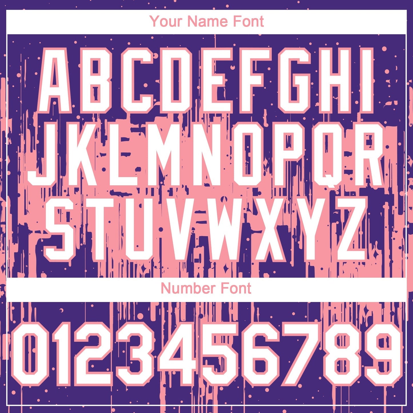 Custom Purple White-Medium Pink Dripping Splatter Paint Authentic Baseball Jersey baseball jersey product view 5