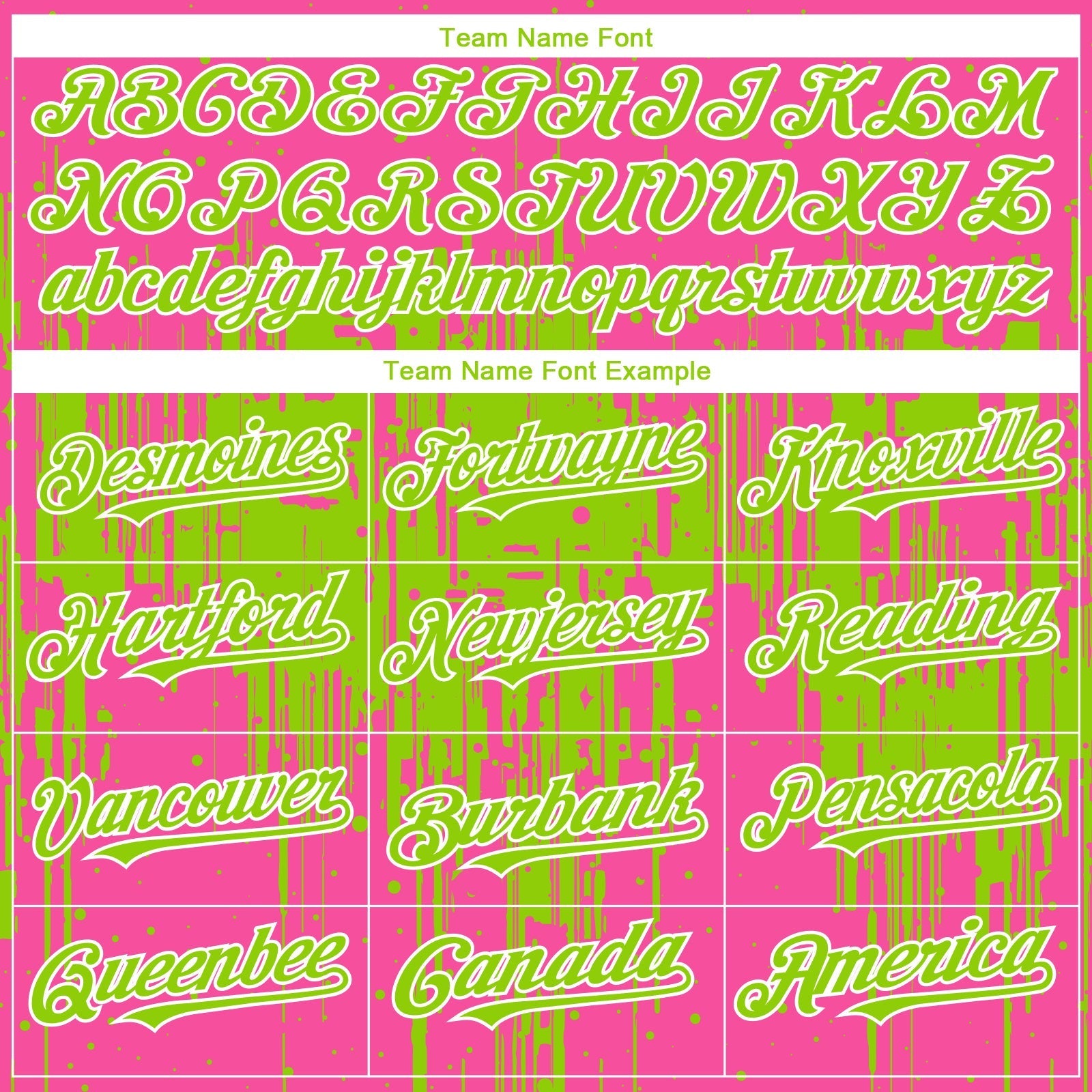 Custom Pink Neon Green-White Dripping Splatter Paint Authentic Baseball Jersey baseball jersey product view 4