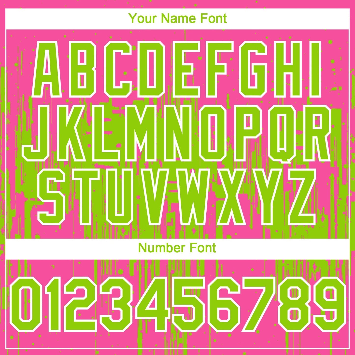 Custom Pink Neon Green-White Dripping Splatter Paint Authentic Baseball Jersey baseball jersey product view 5