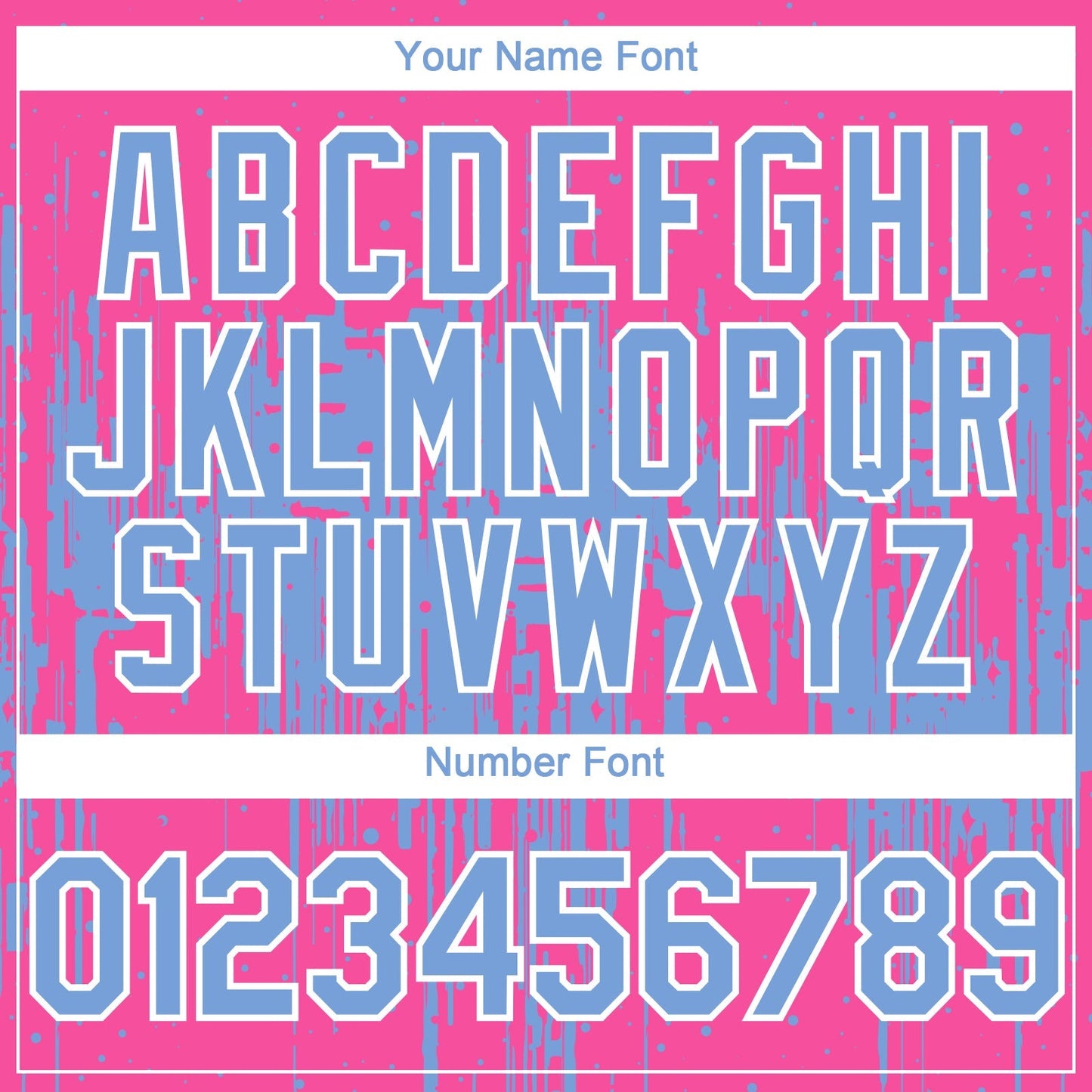 Custom Pink Light Blue-White Dripping Splatter Paint Authentic Baseball Jersey baseball jersey product view 5