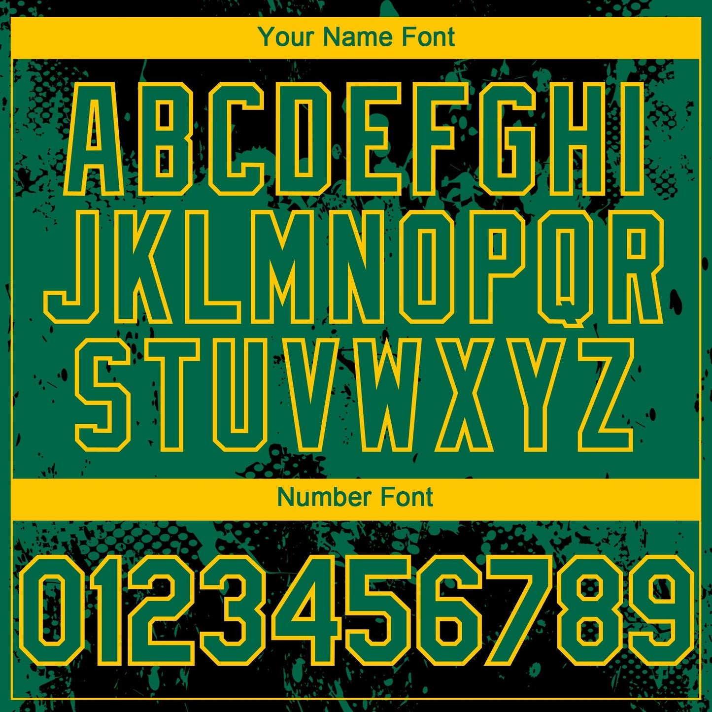 Custom Black Kelly Green-Yellow Abstract Splatter Grunge Paint Authentic Baseball Jersey baseball jersey product view 5