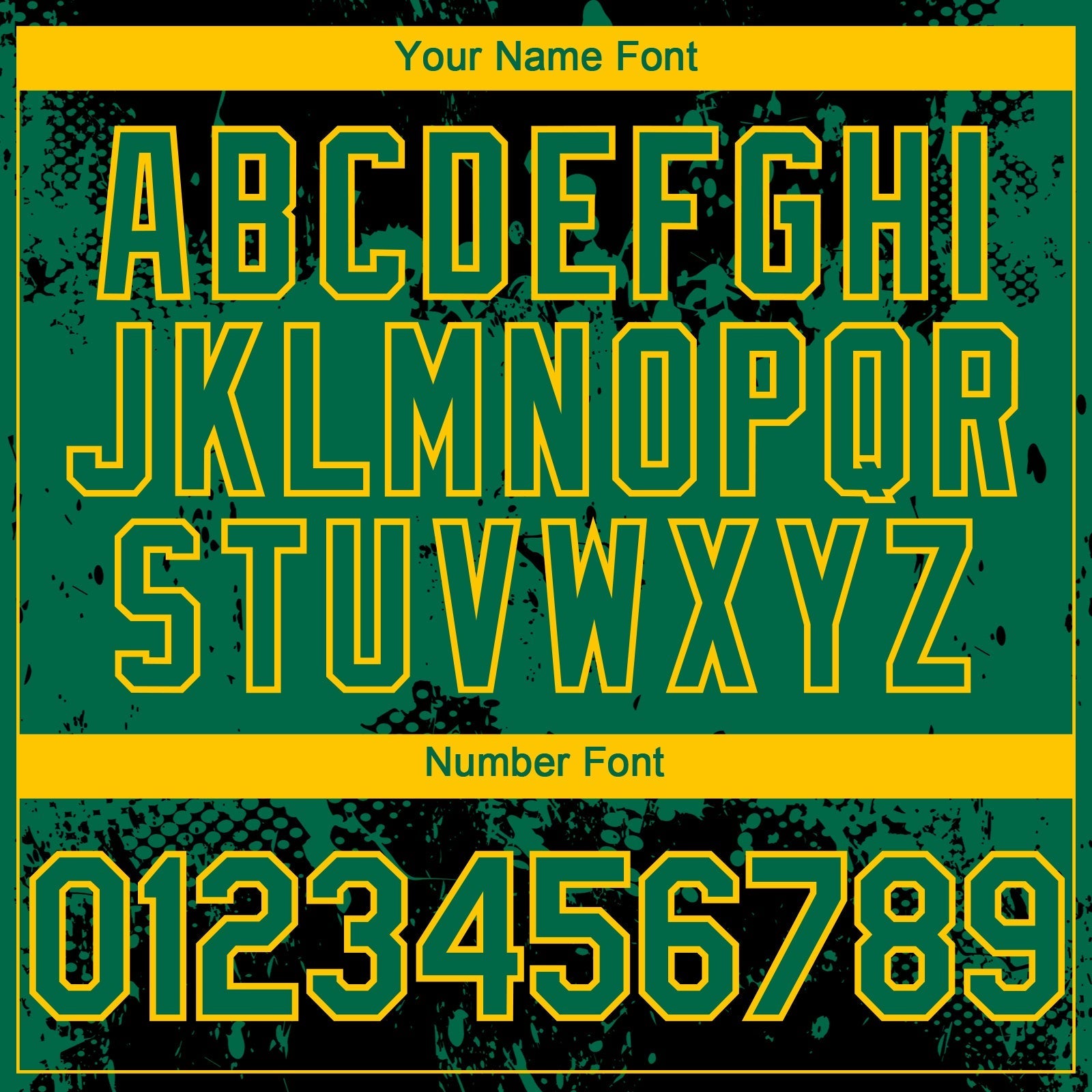 Custom Black Kelly Green-Yellow Abstract Splatter Grunge Paint Authentic Baseball Jersey baseball jersey product view 5