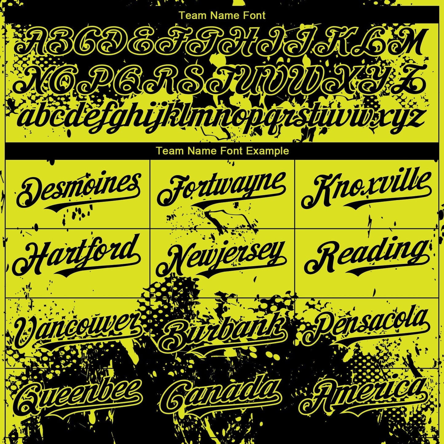 Custom Black Neon Yellow Abstract Splatter Grunge Paint Authentic Baseball Jersey baseball jersey product view 4