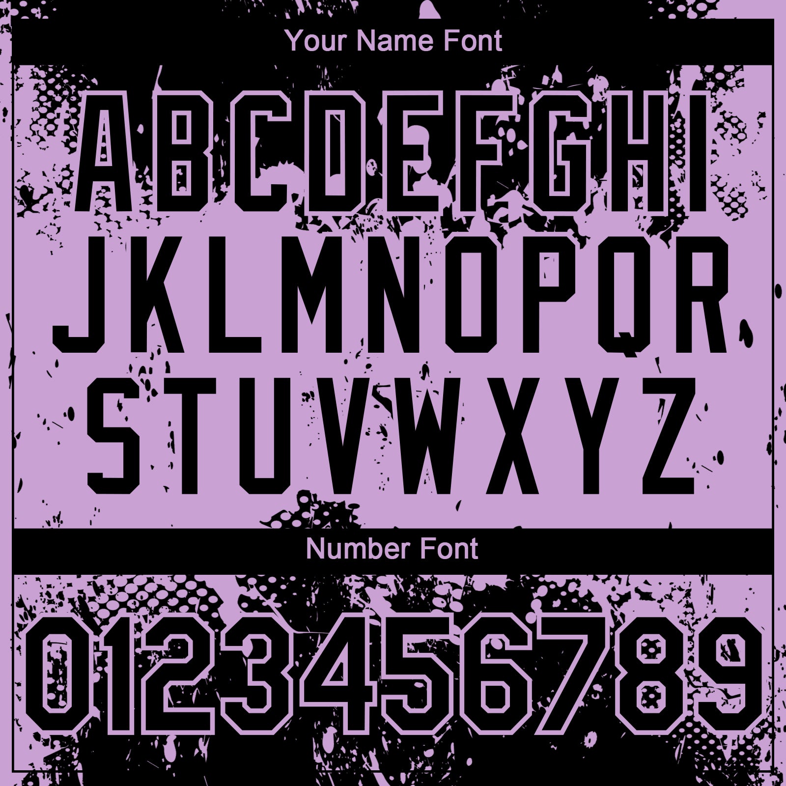 Custom Black Light Purple Abstract Splatter Grunge Paint Authentic Baseball Jersey baseball jersey product view 5