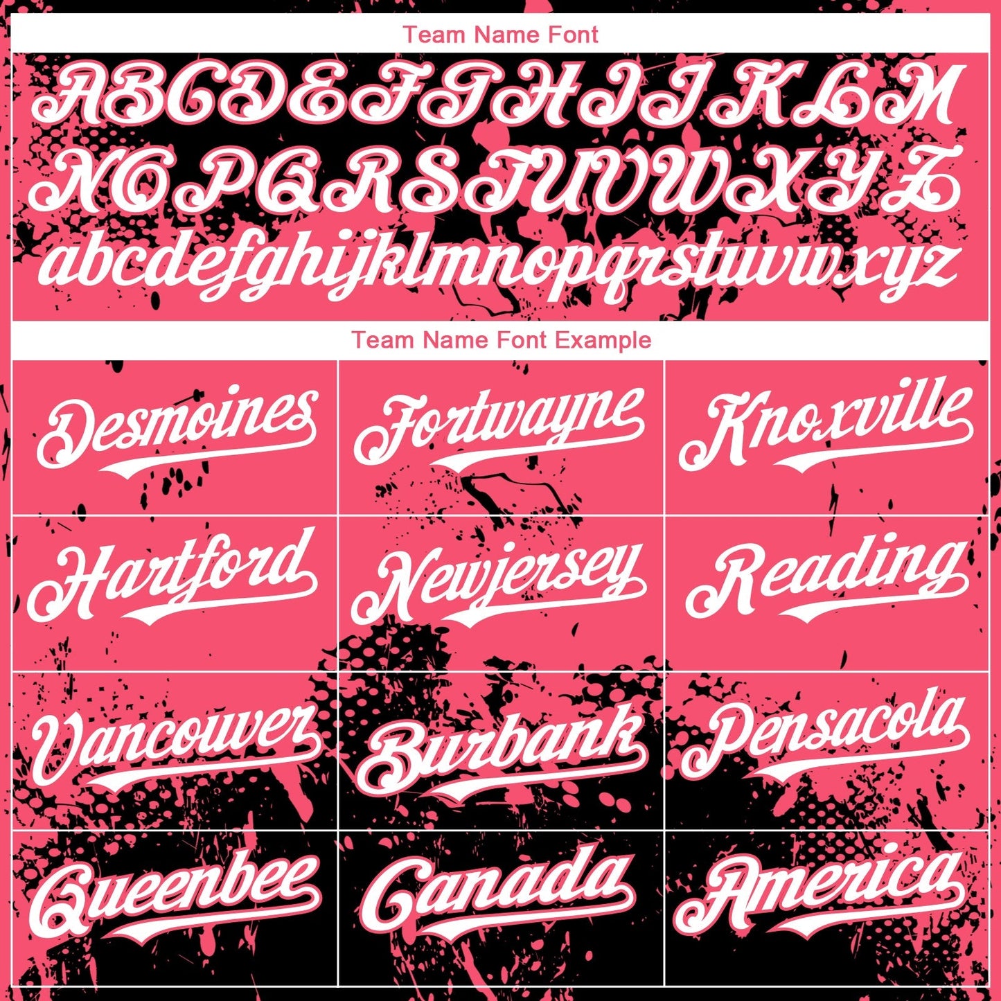 Custom Black White-Neon Pink Abstract Splatter Grunge Paint Authentic Baseball Jersey baseball jersey product view 4