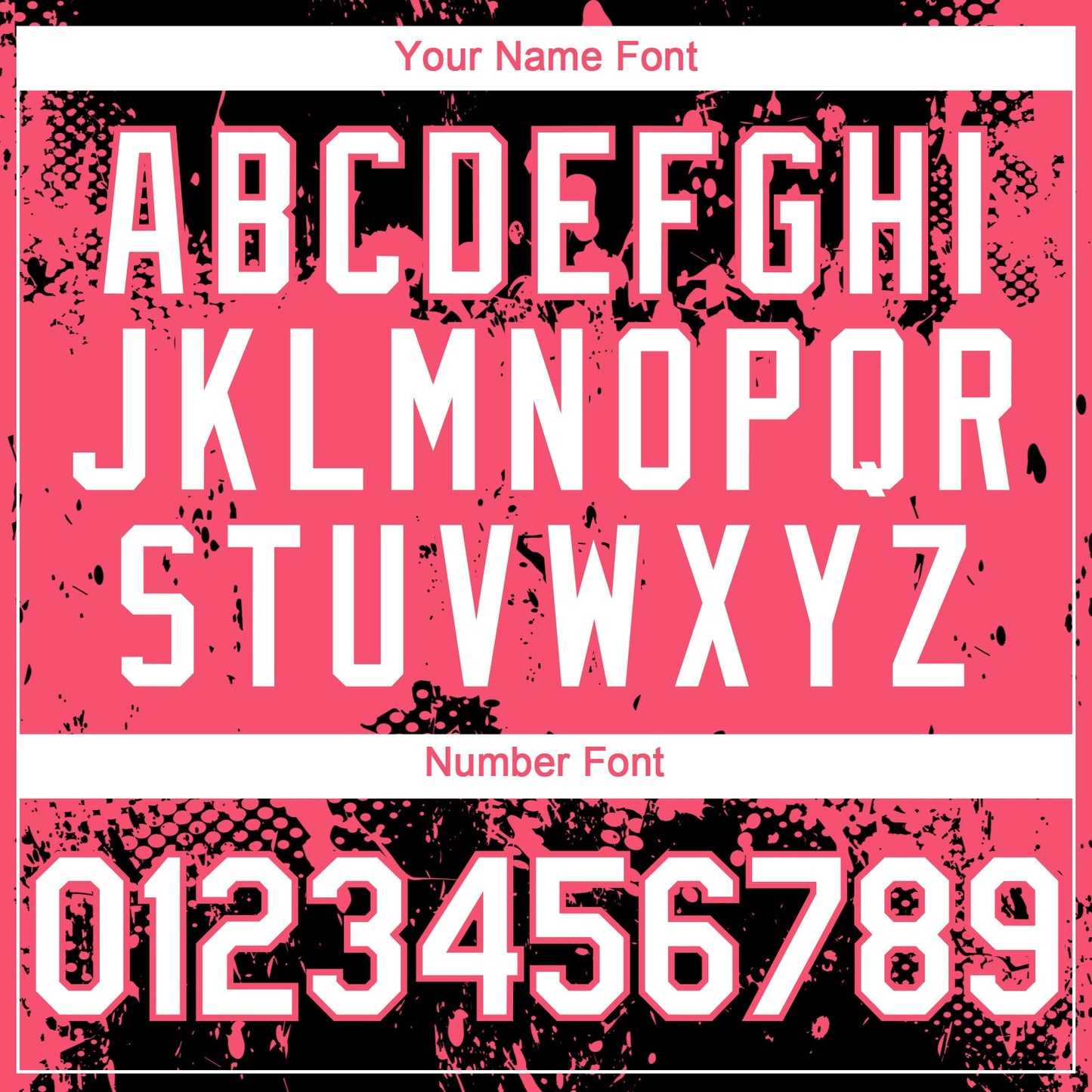 Custom Black White-Neon Pink Abstract Splatter Grunge Paint Authentic Baseball Jersey baseball jersey product view 5